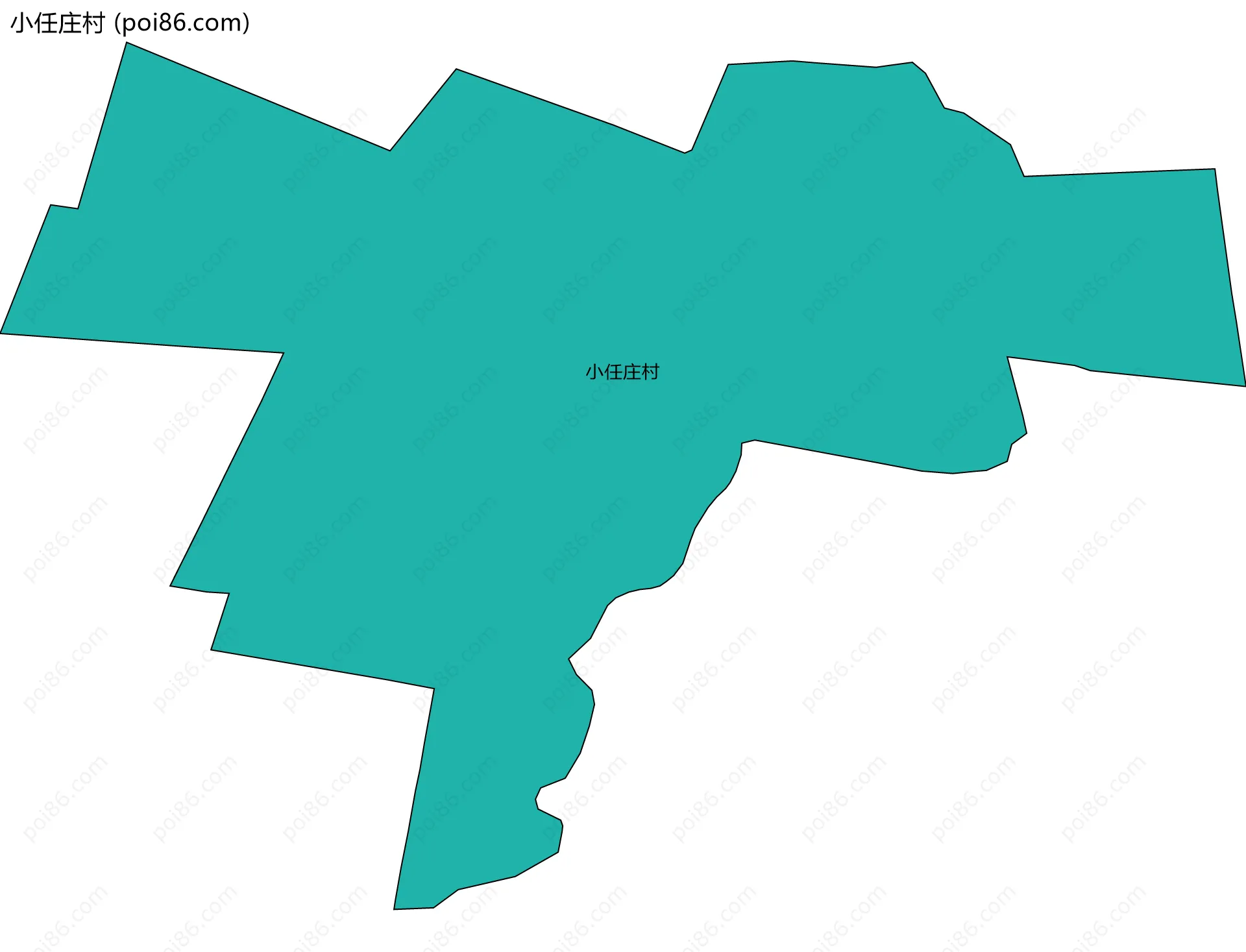 小任庄村边界地图