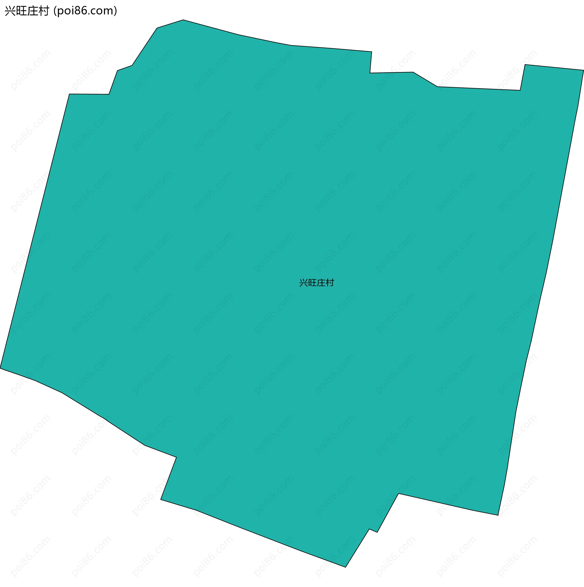 兴旺庄村边界地图