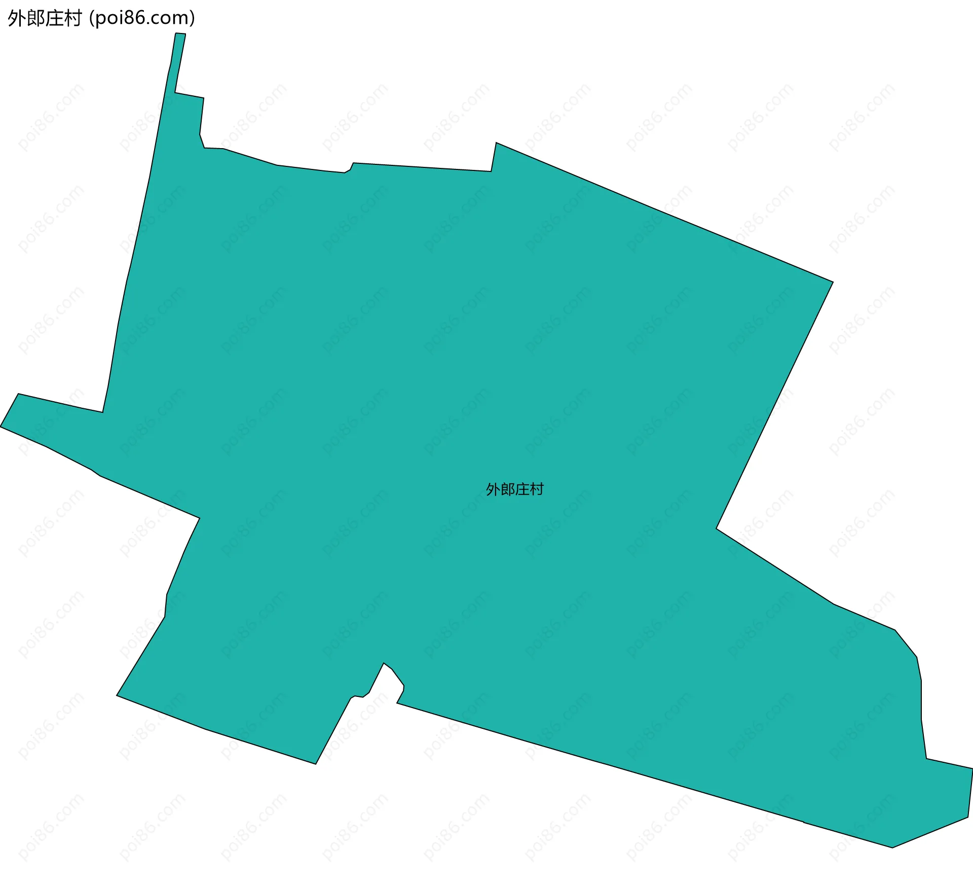 外郎庄村边界地图