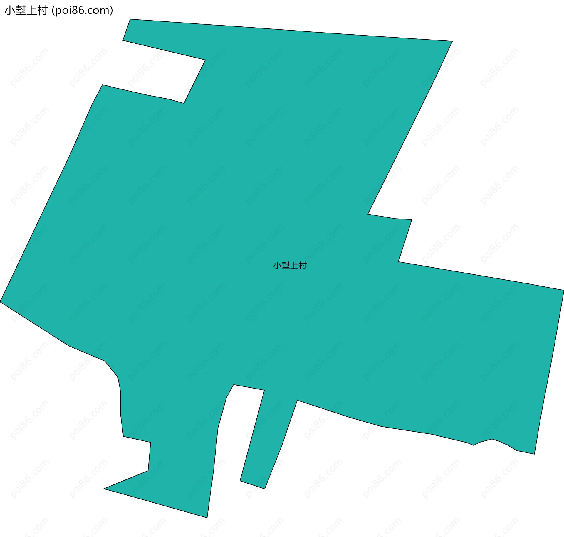 小堼上村边界地图