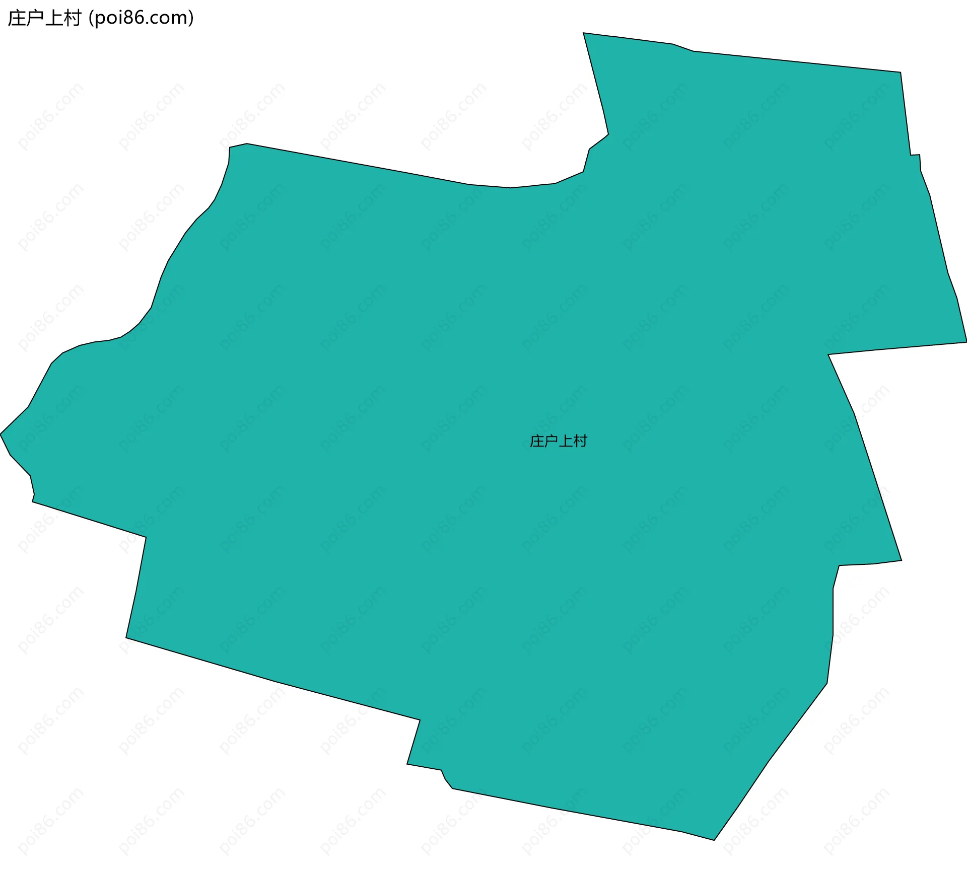 庄户上村边界地图