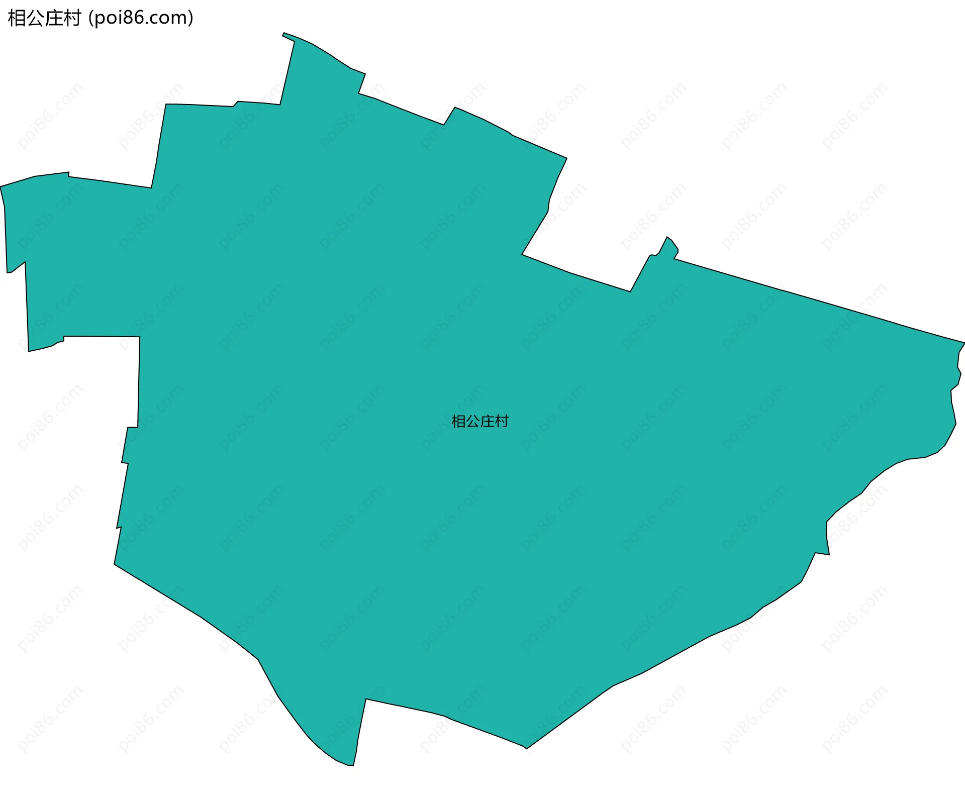 相公庄村边界地图