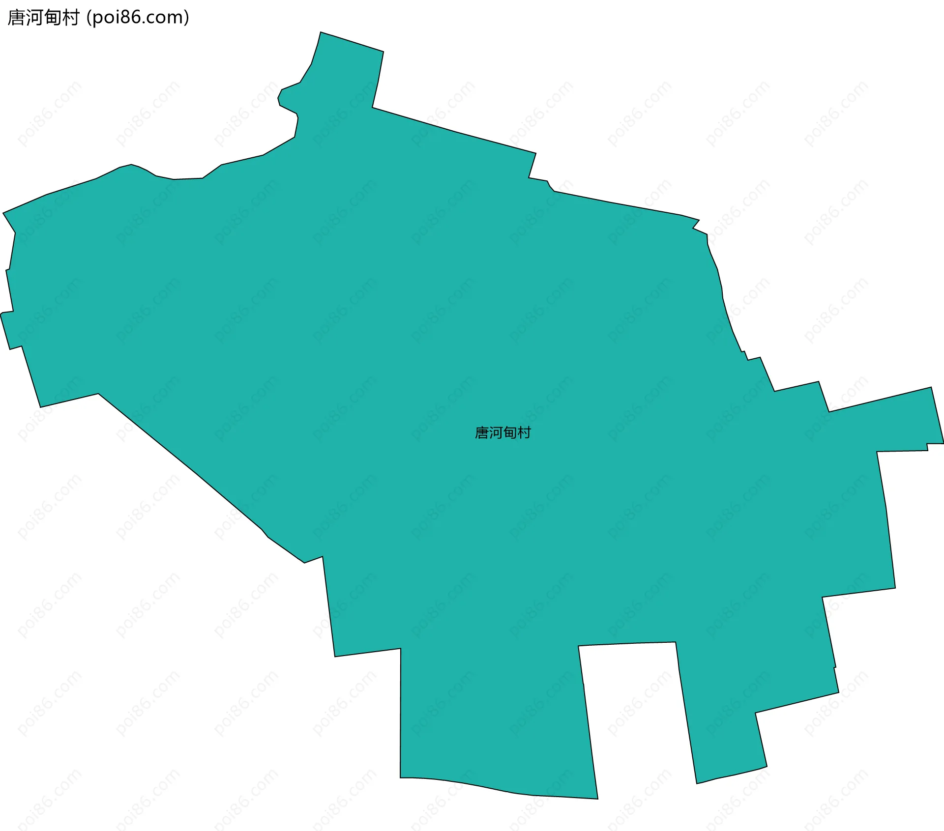 唐河甸村边界地图