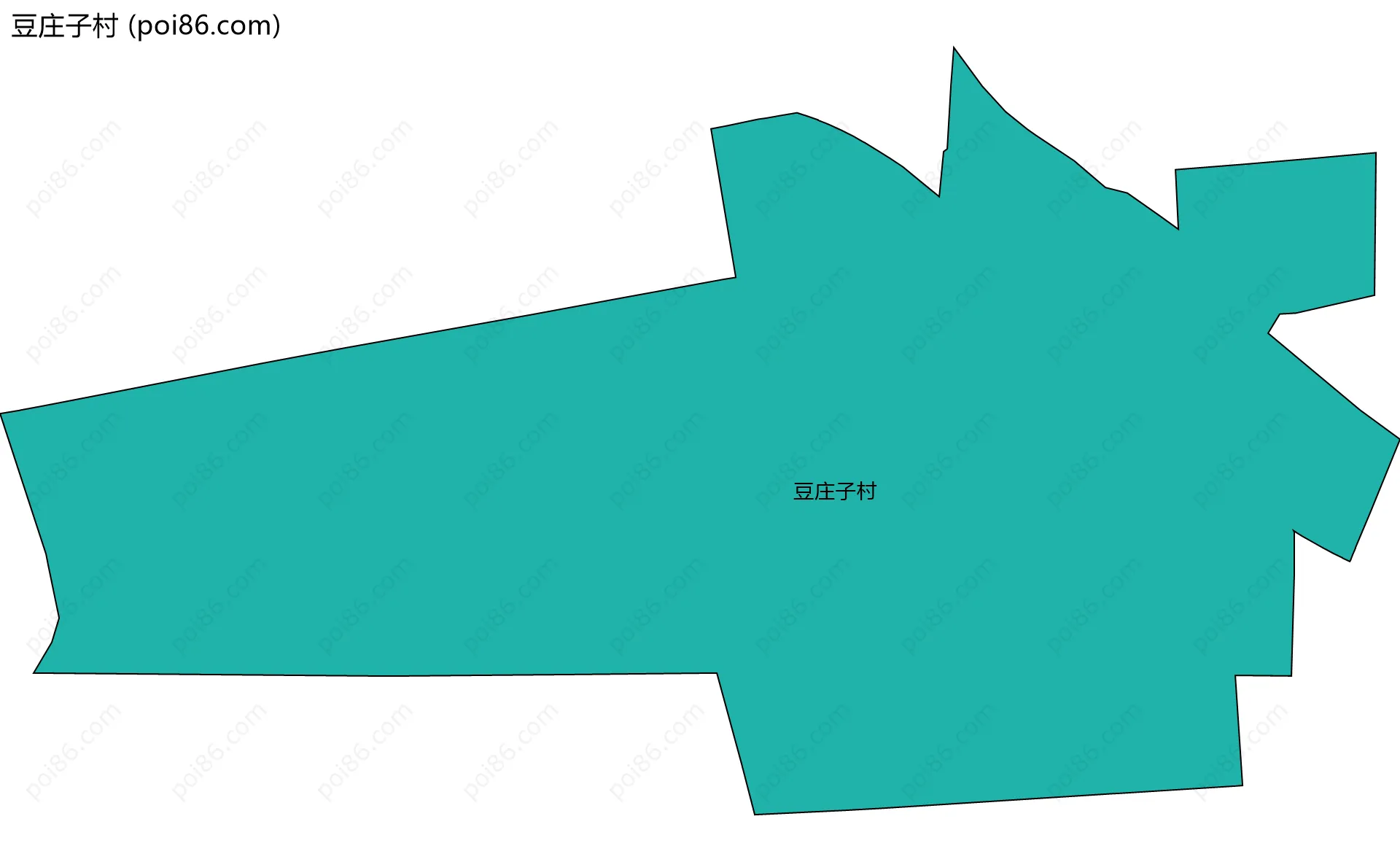 豆庄子村边界地图