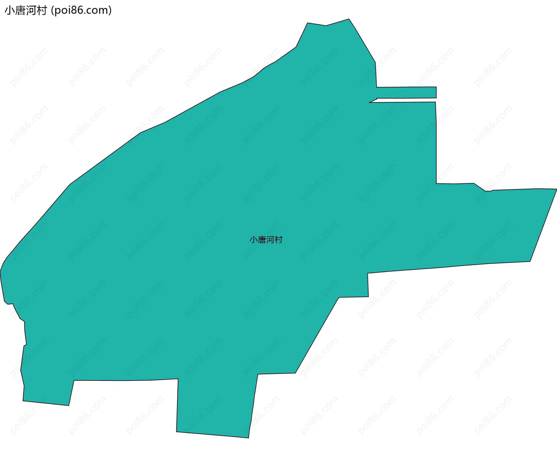 小唐河村边界地图