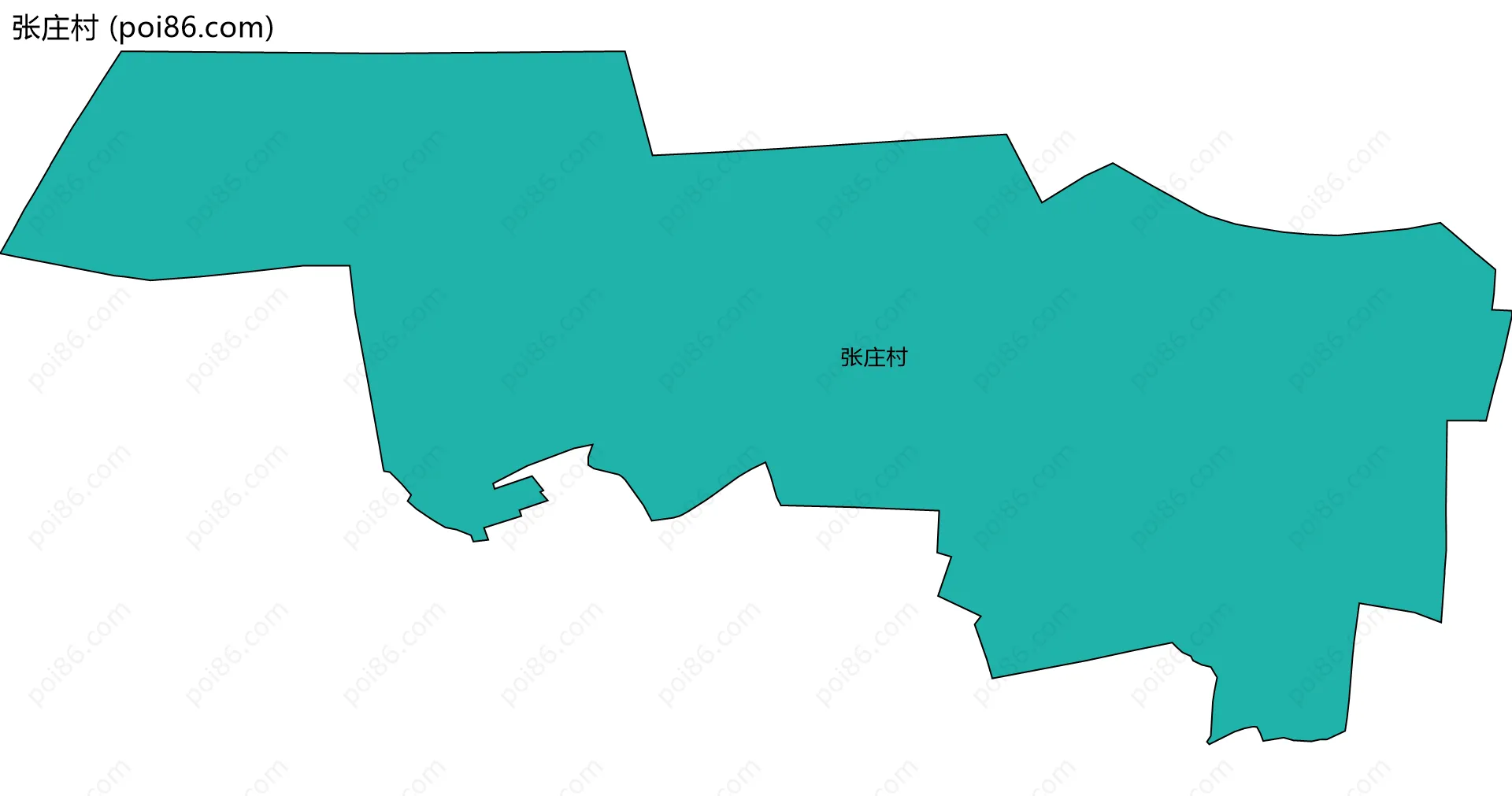 张庄村边界地图