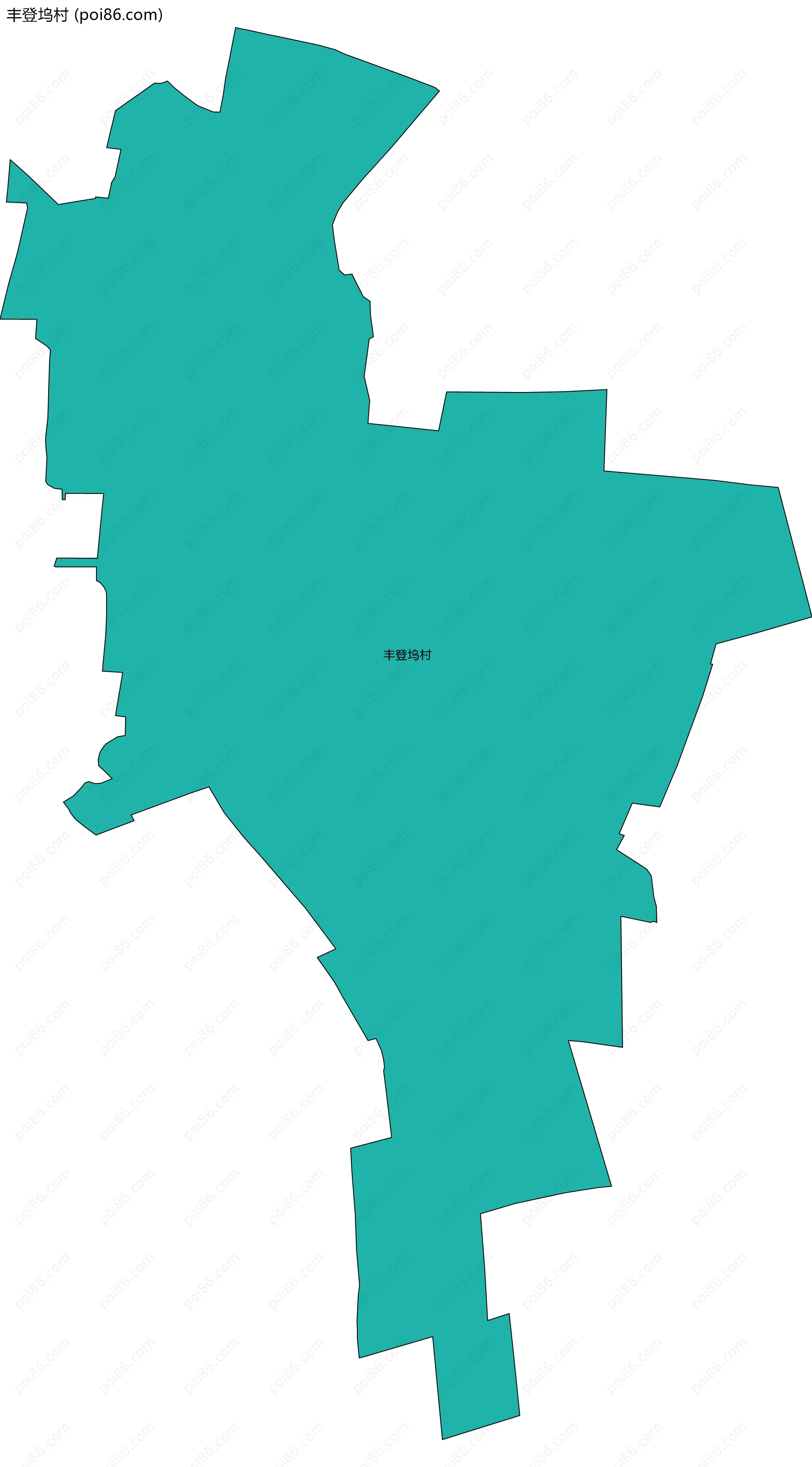 丰登坞村边界地图