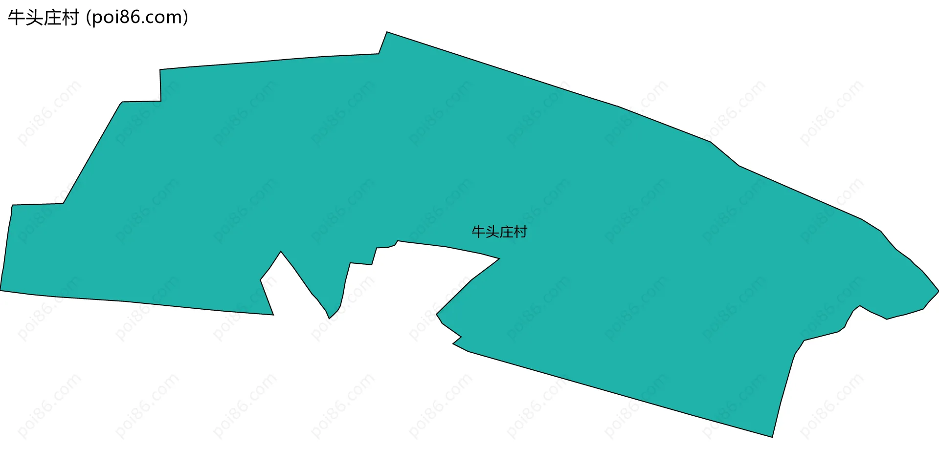 牛头庄村边界地图