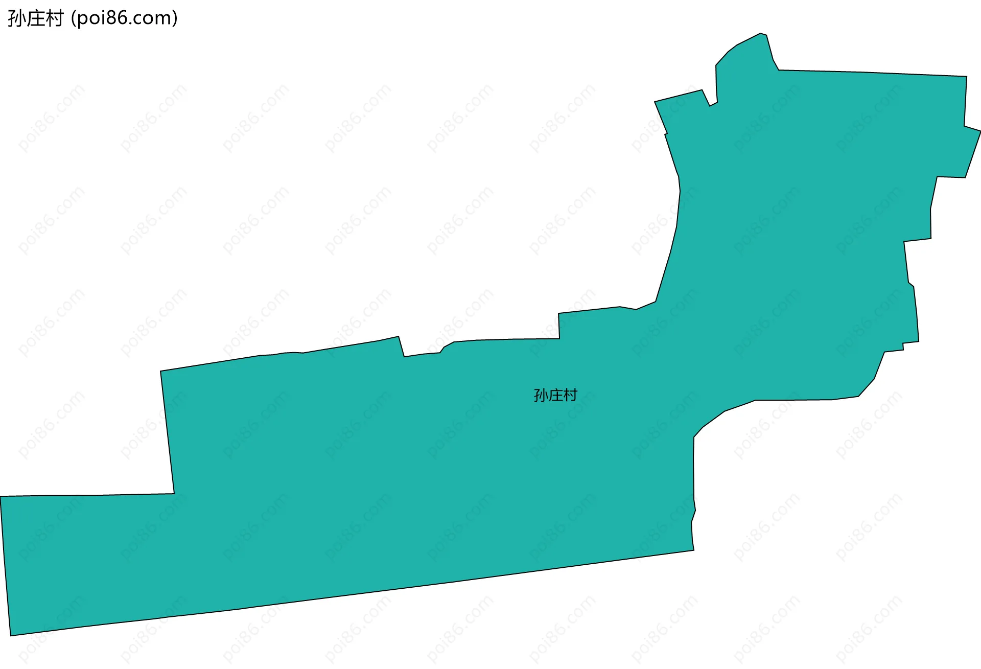 孙庄村边界地图