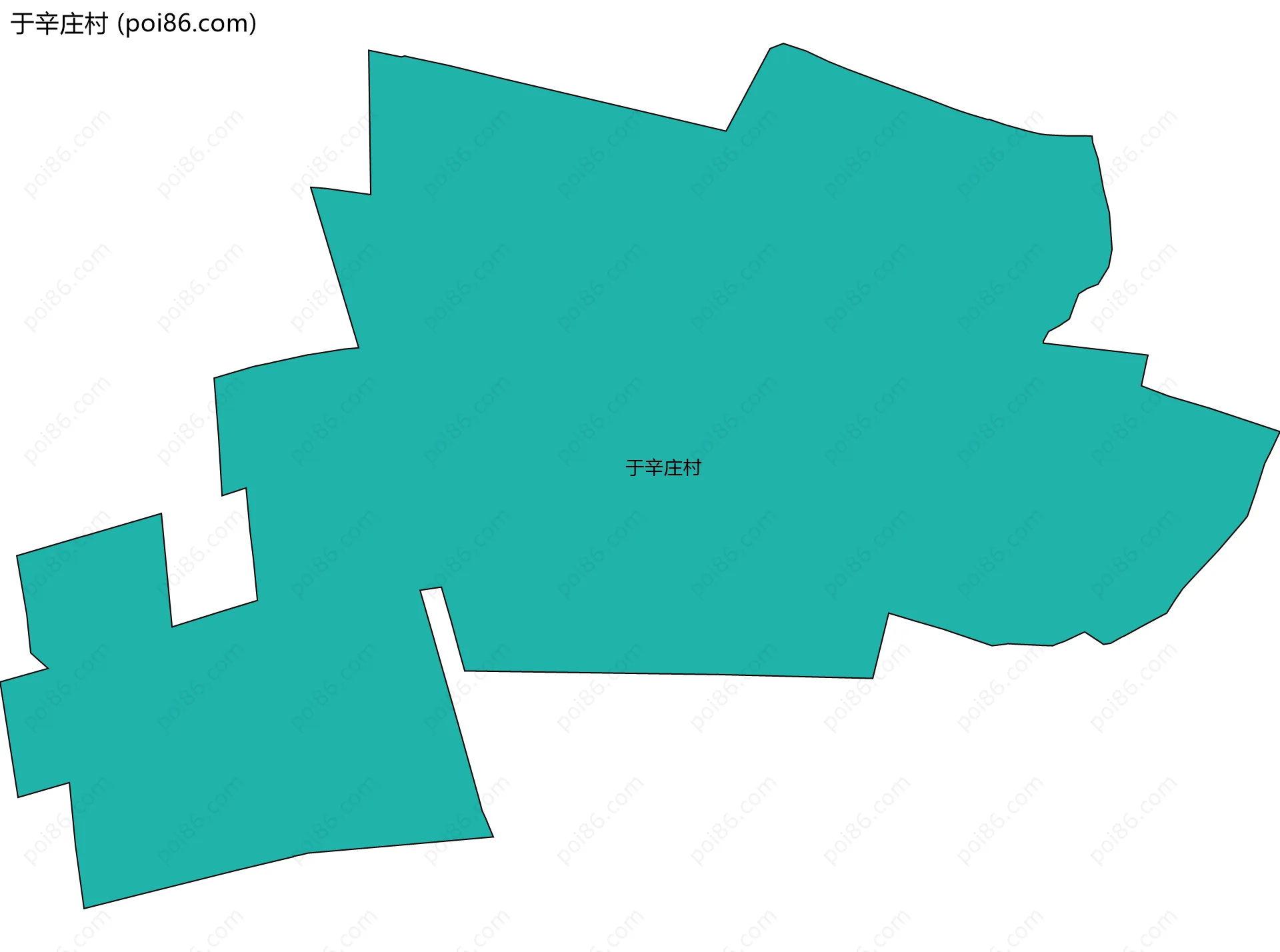 于辛庄村边界地图