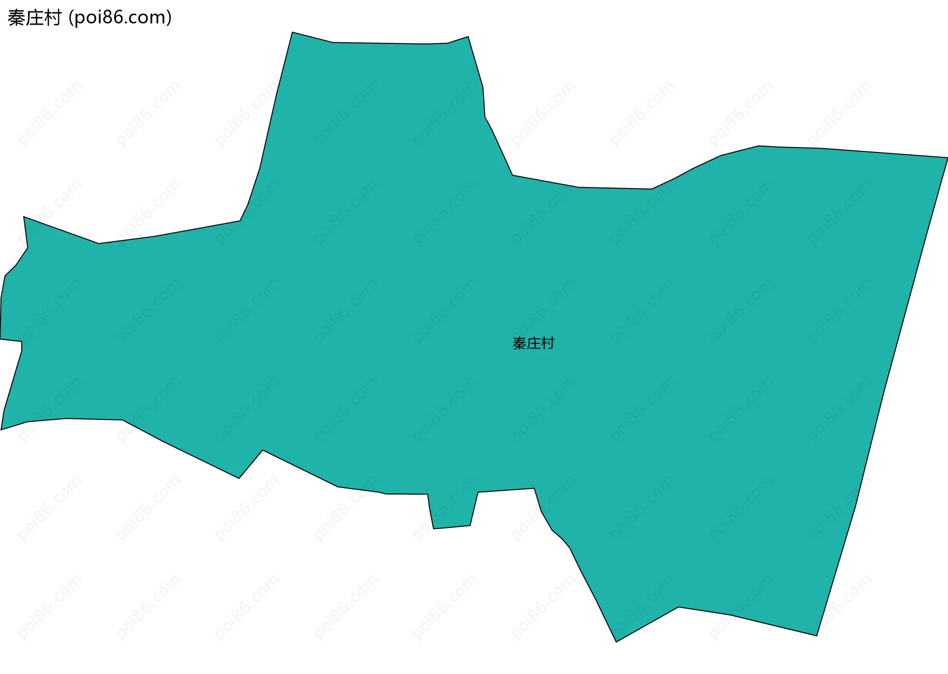 秦庄村边界地图