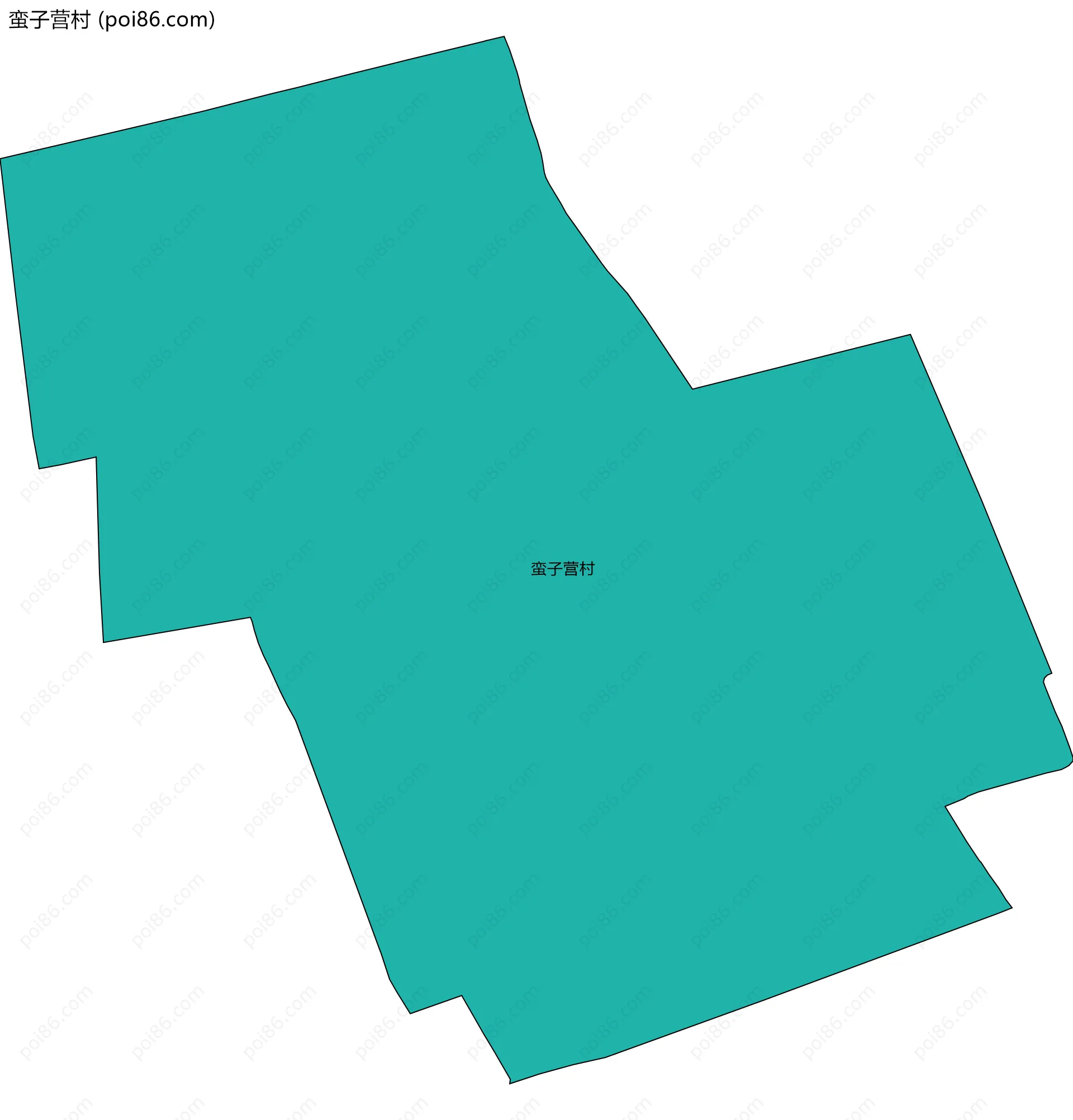 蛮子营村边界地图