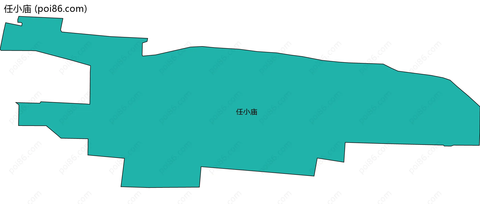 任小庙边界地图