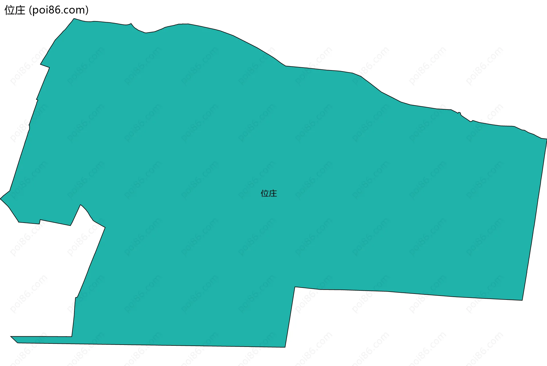 位庄边界地图