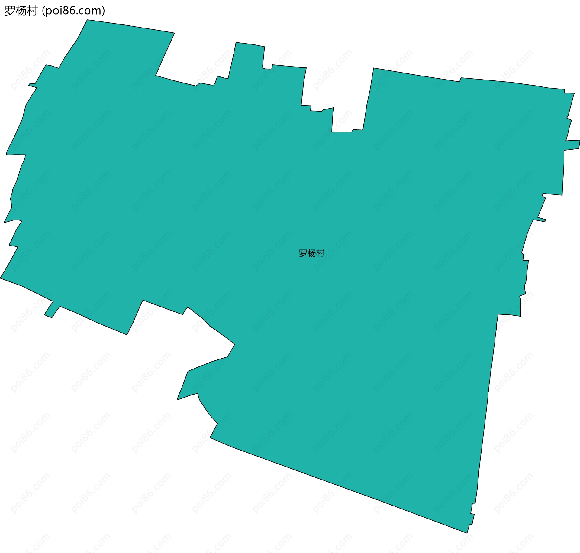 罗杨村边界地图