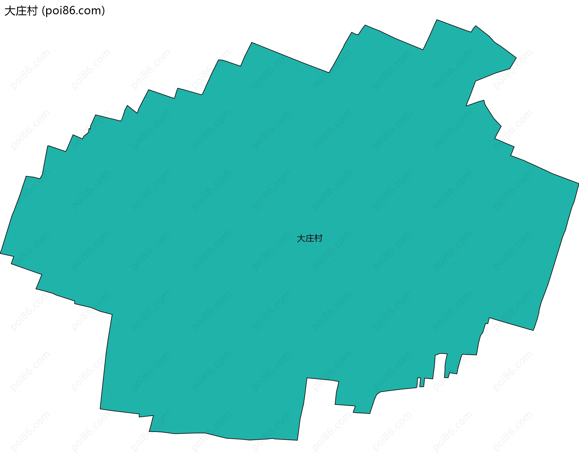 大庄村边界地图