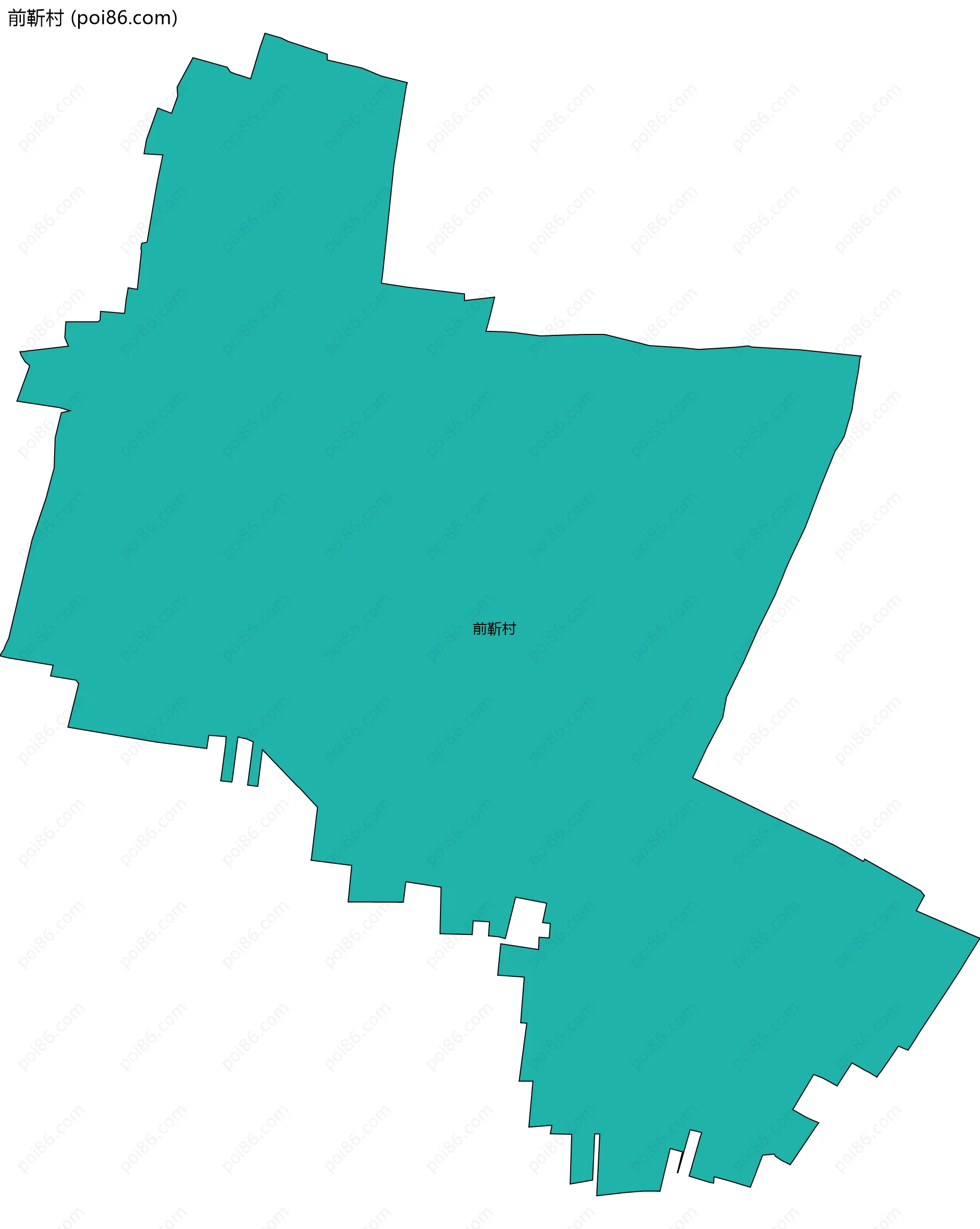 前靳村边界地图