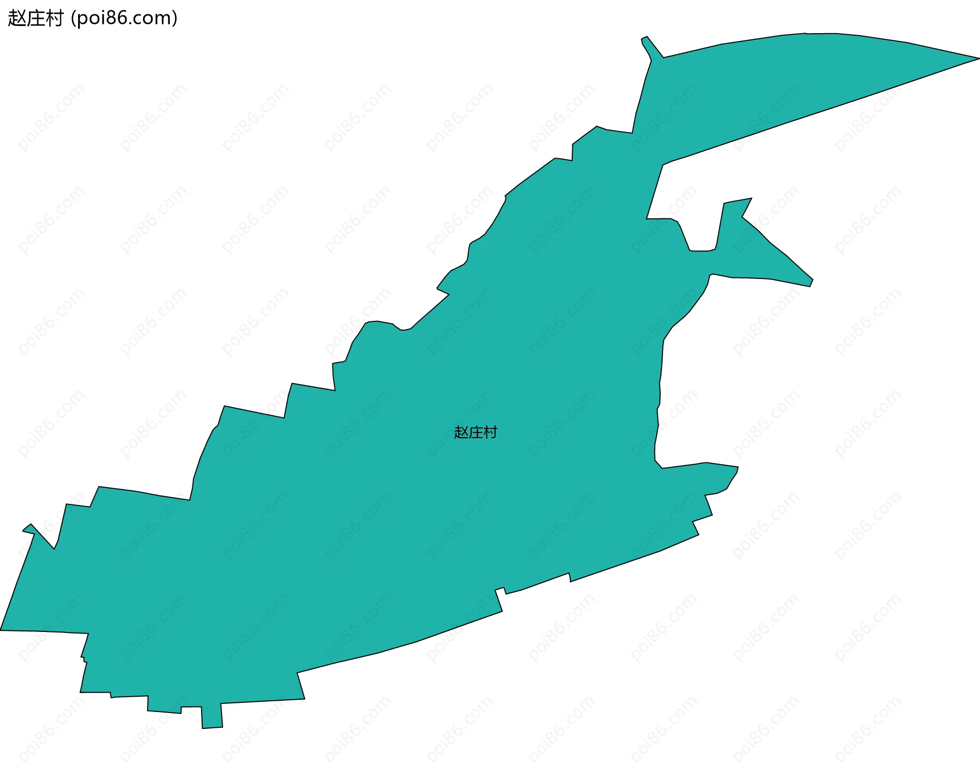 赵庄村边界地图