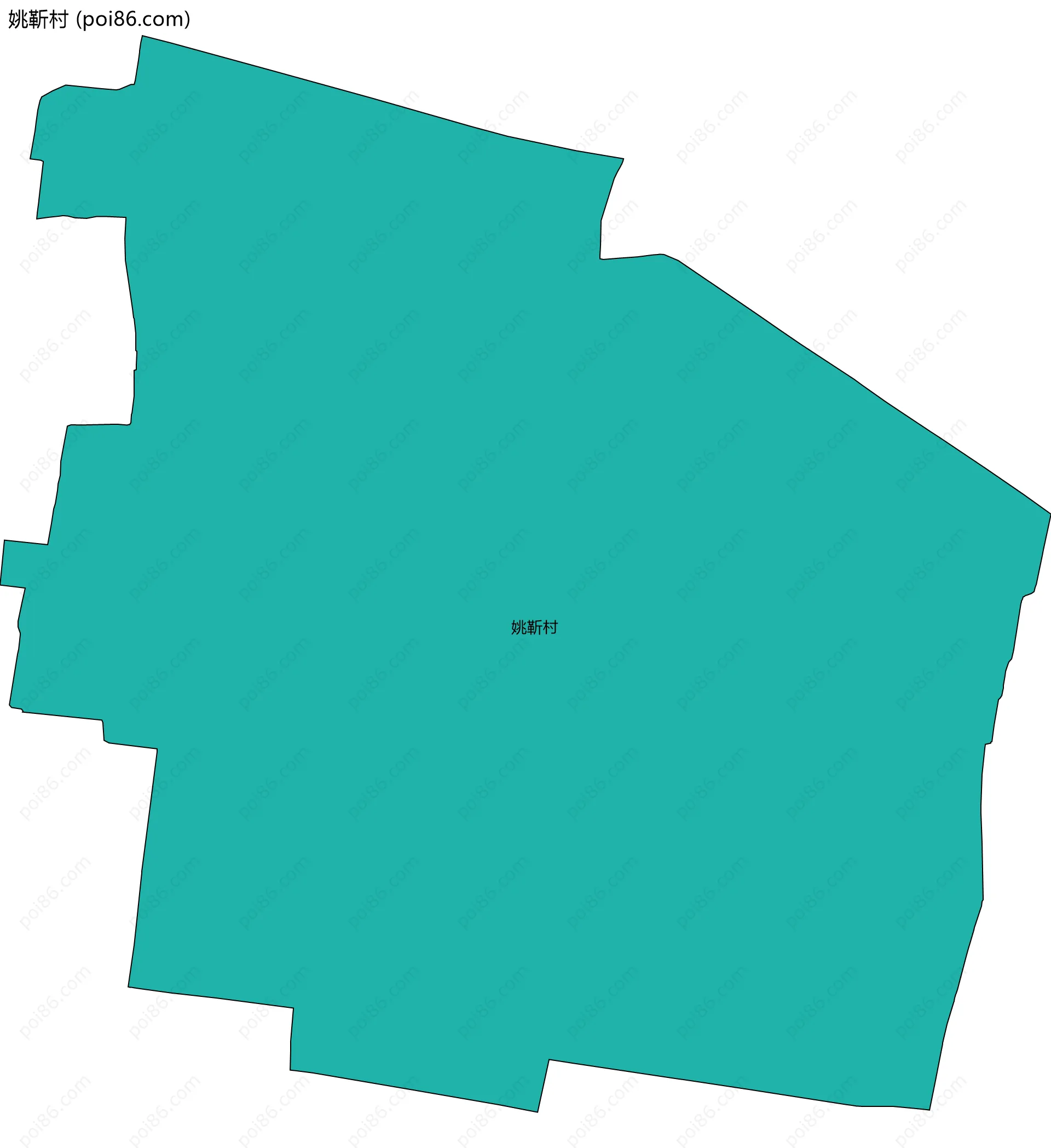 姚靳村边界地图