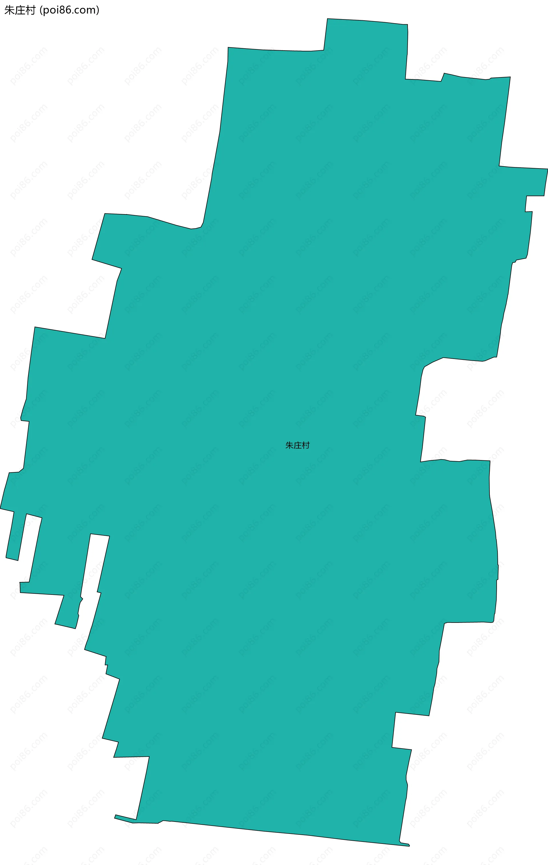 朱庄村边界地图