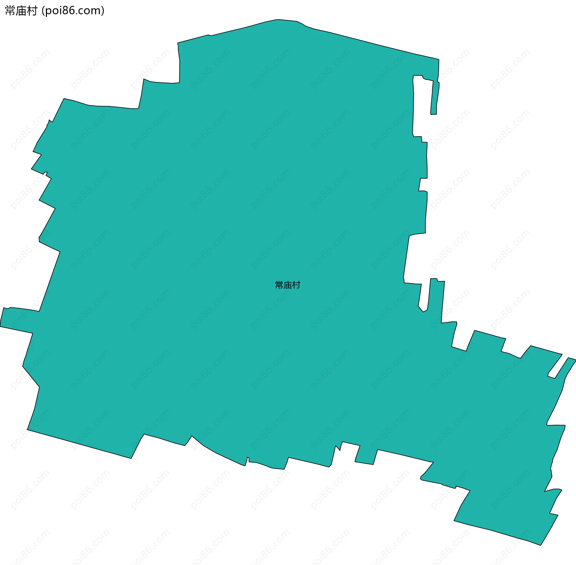 常庙村边界地图