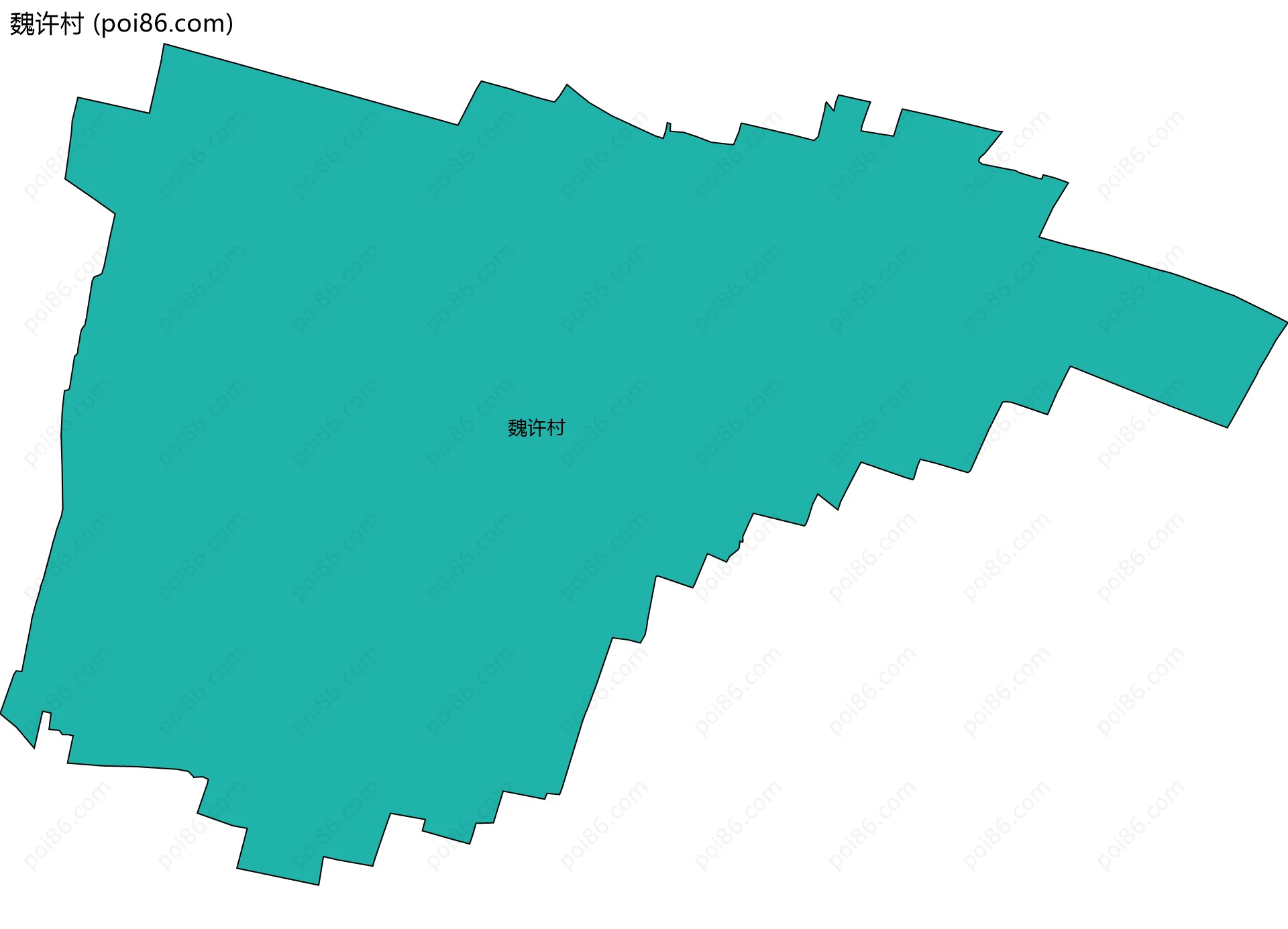 魏许村边界地图