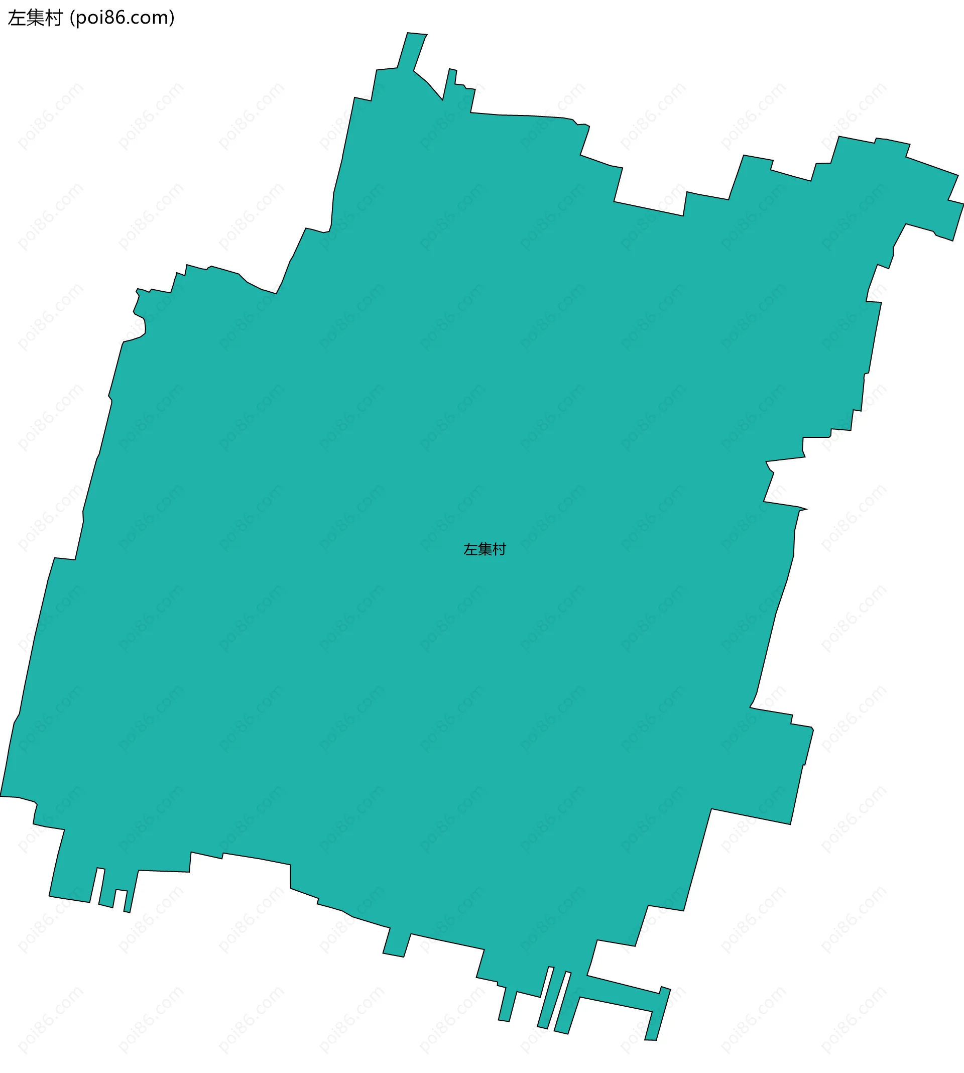 左集村边界地图
