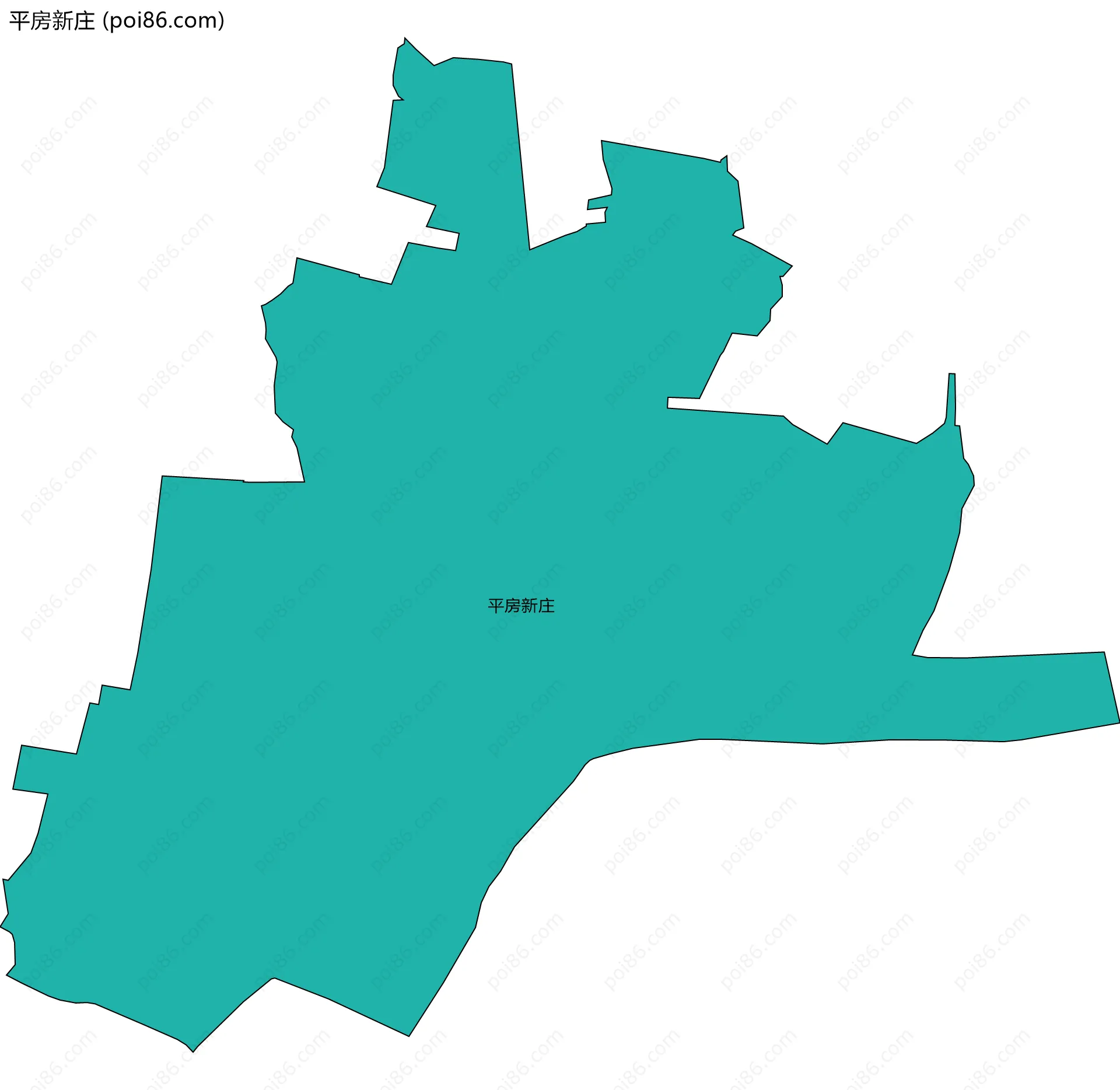平房新庄边界地图