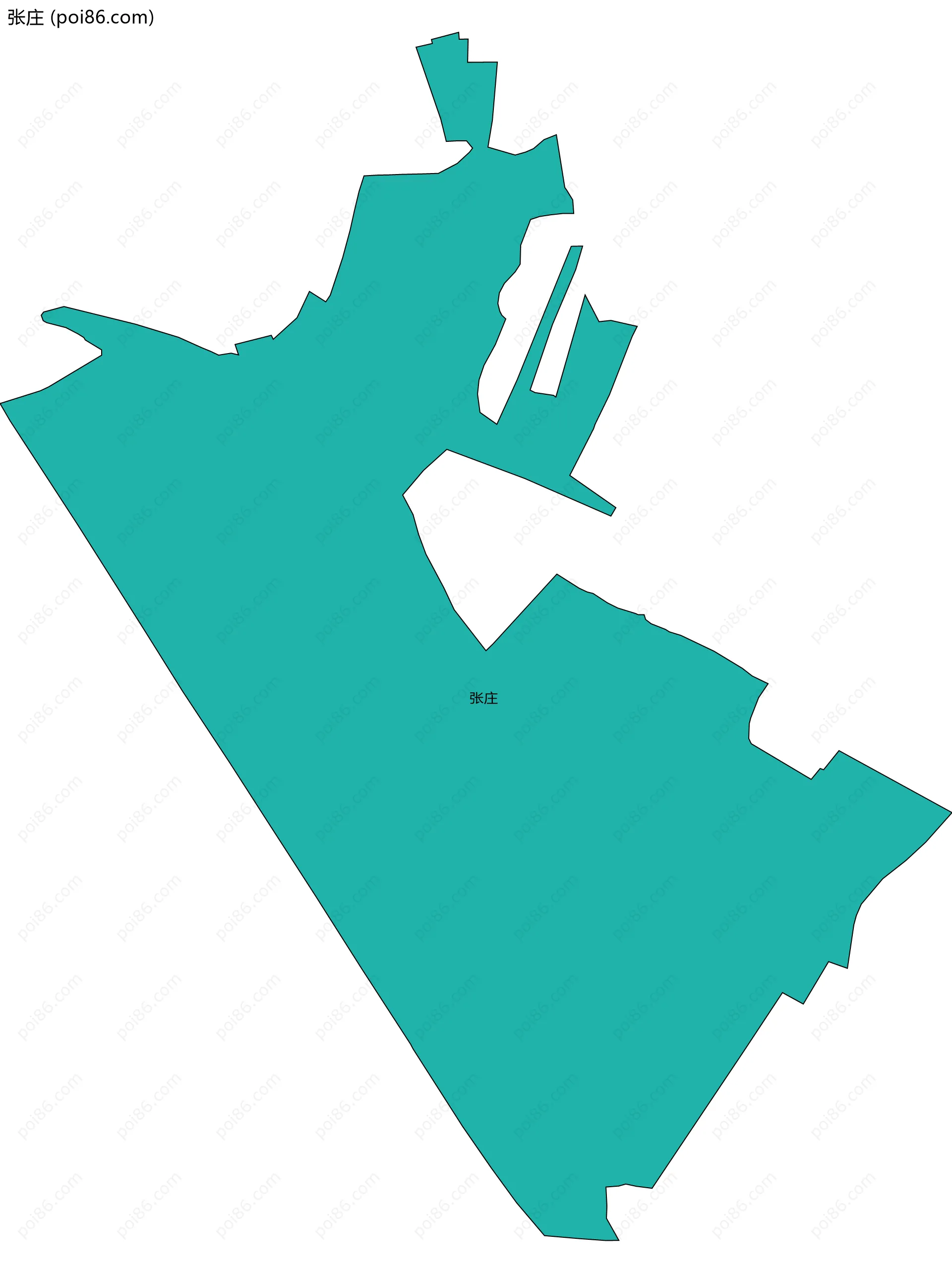 张庄边界地图
