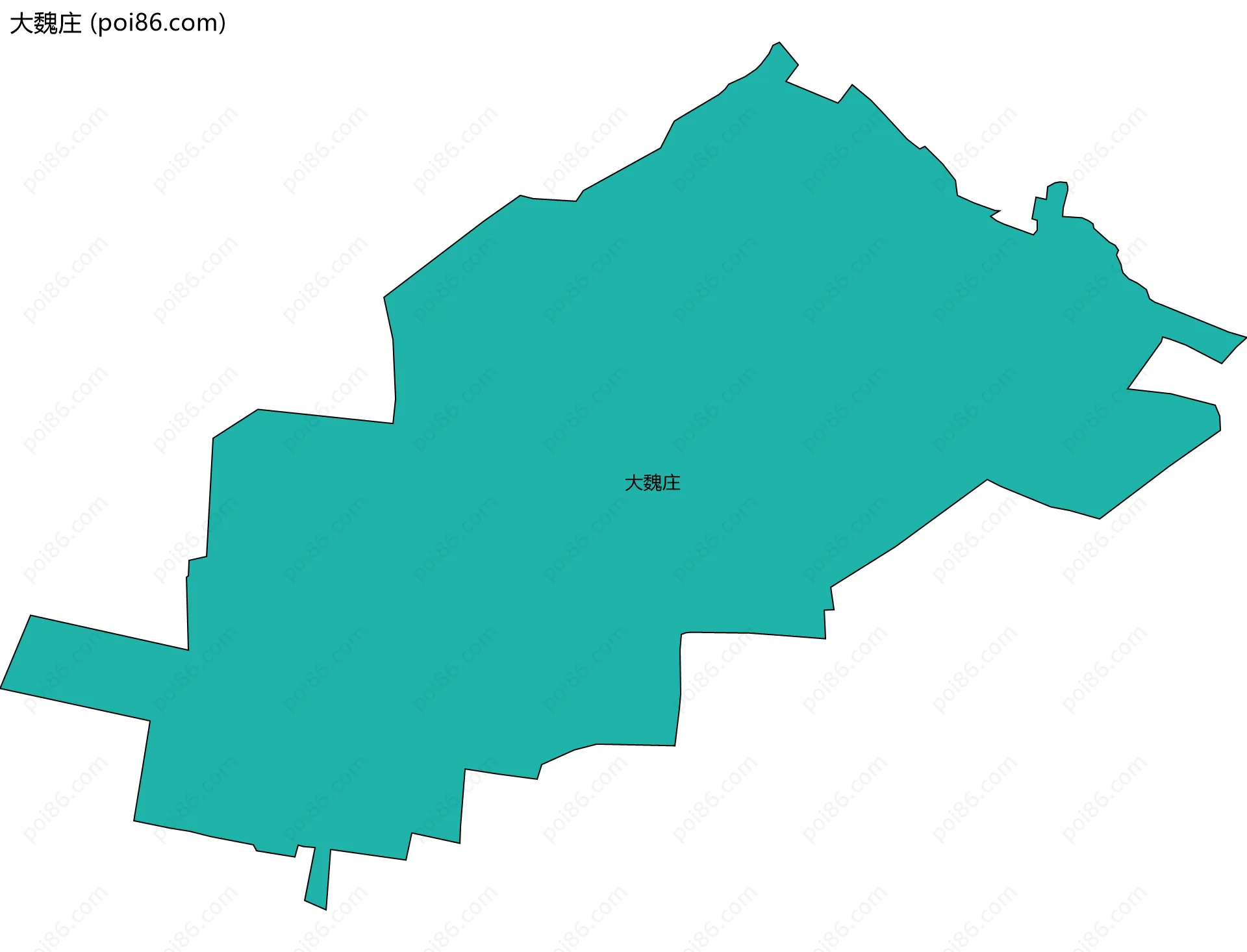大魏庄边界地图