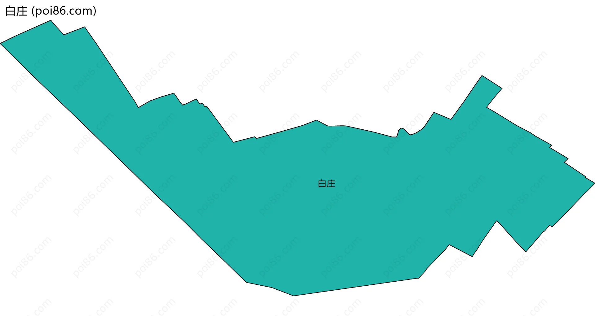 白庄边界地图