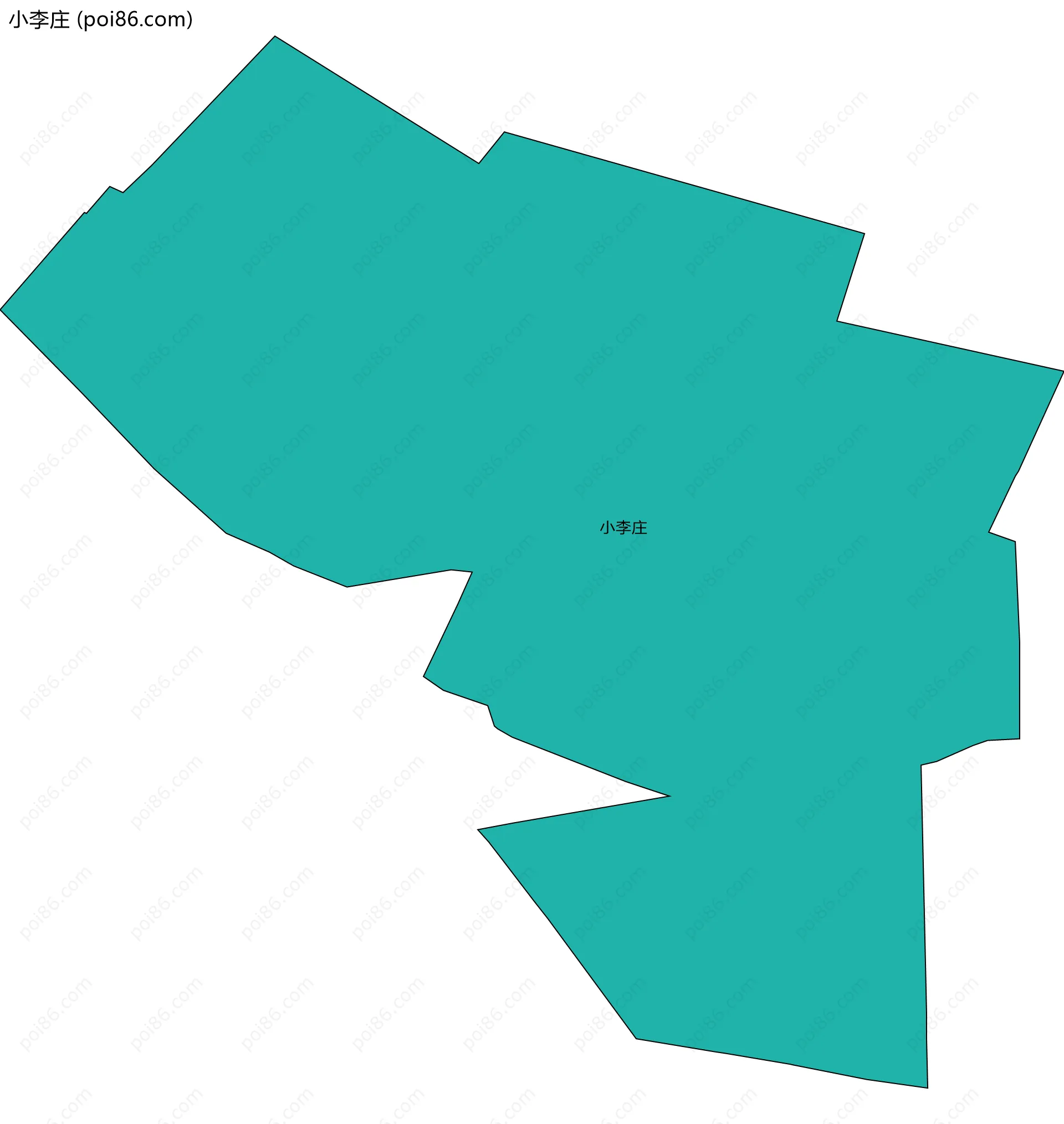 小李庄边界地图