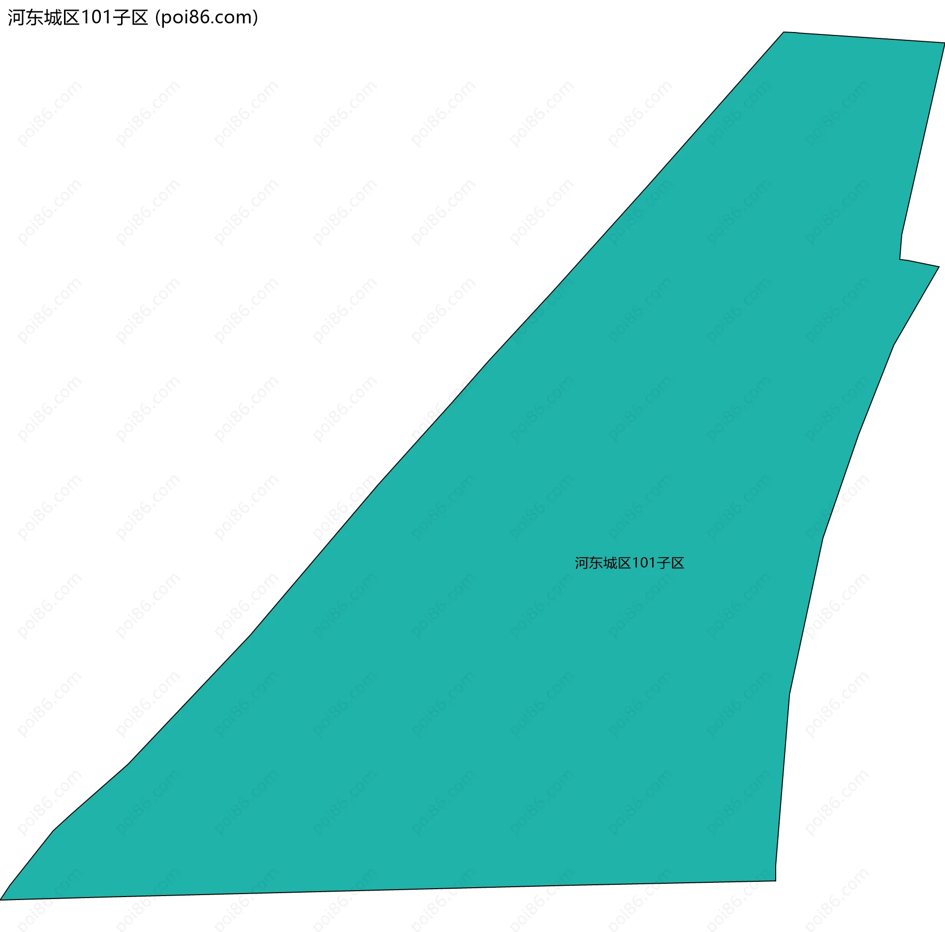 河东城区101子区边界地图