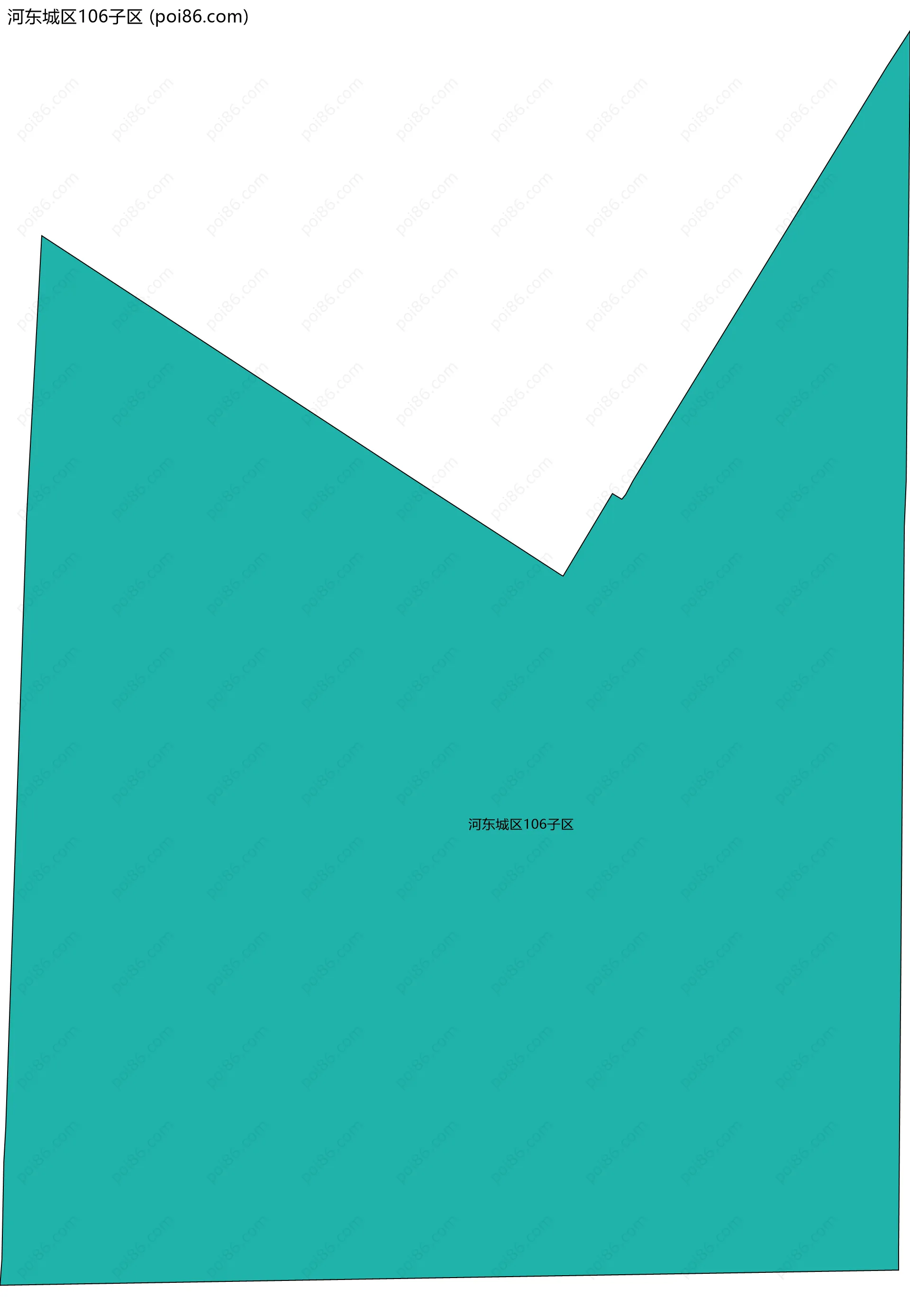 河东城区106子区边界地图