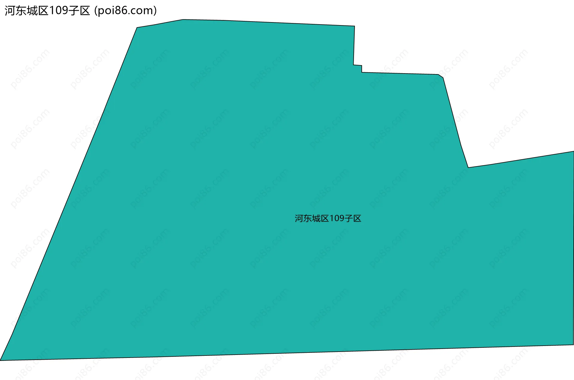 河东城区109子区边界地图