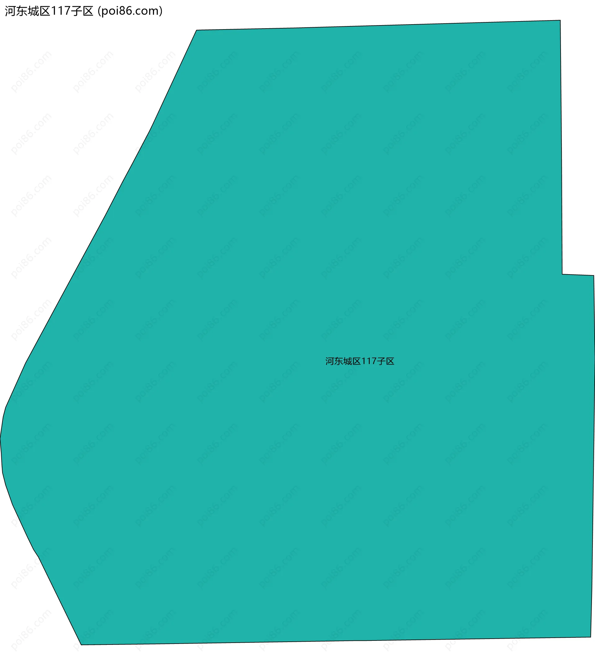 河东城区117子区边界地图
