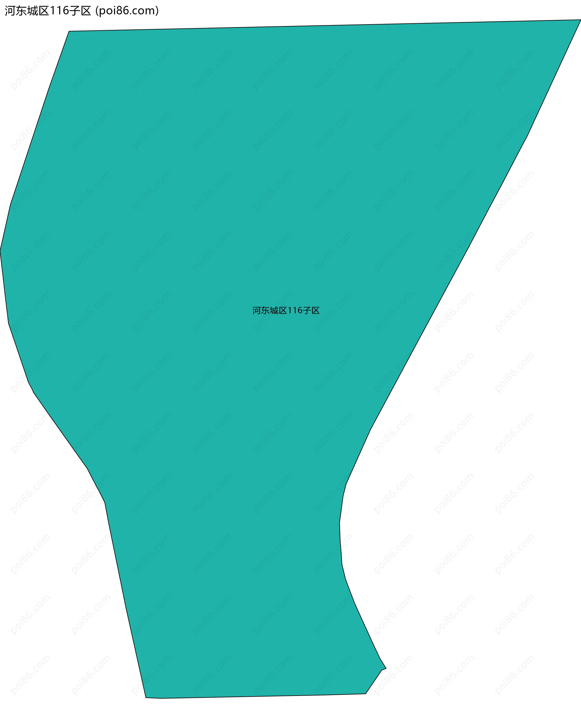 河东城区116子区边界地图