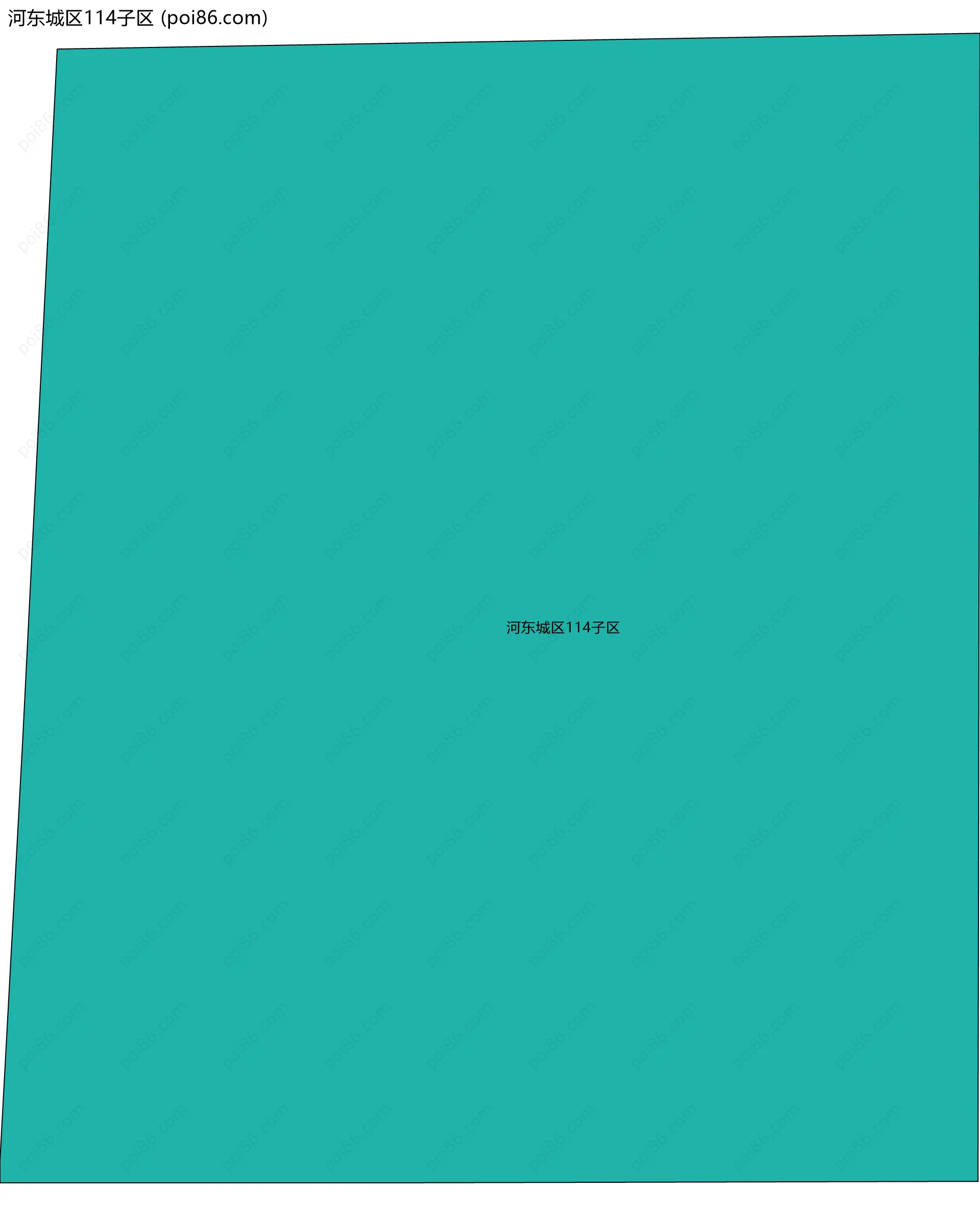 河东城区114子区边界地图