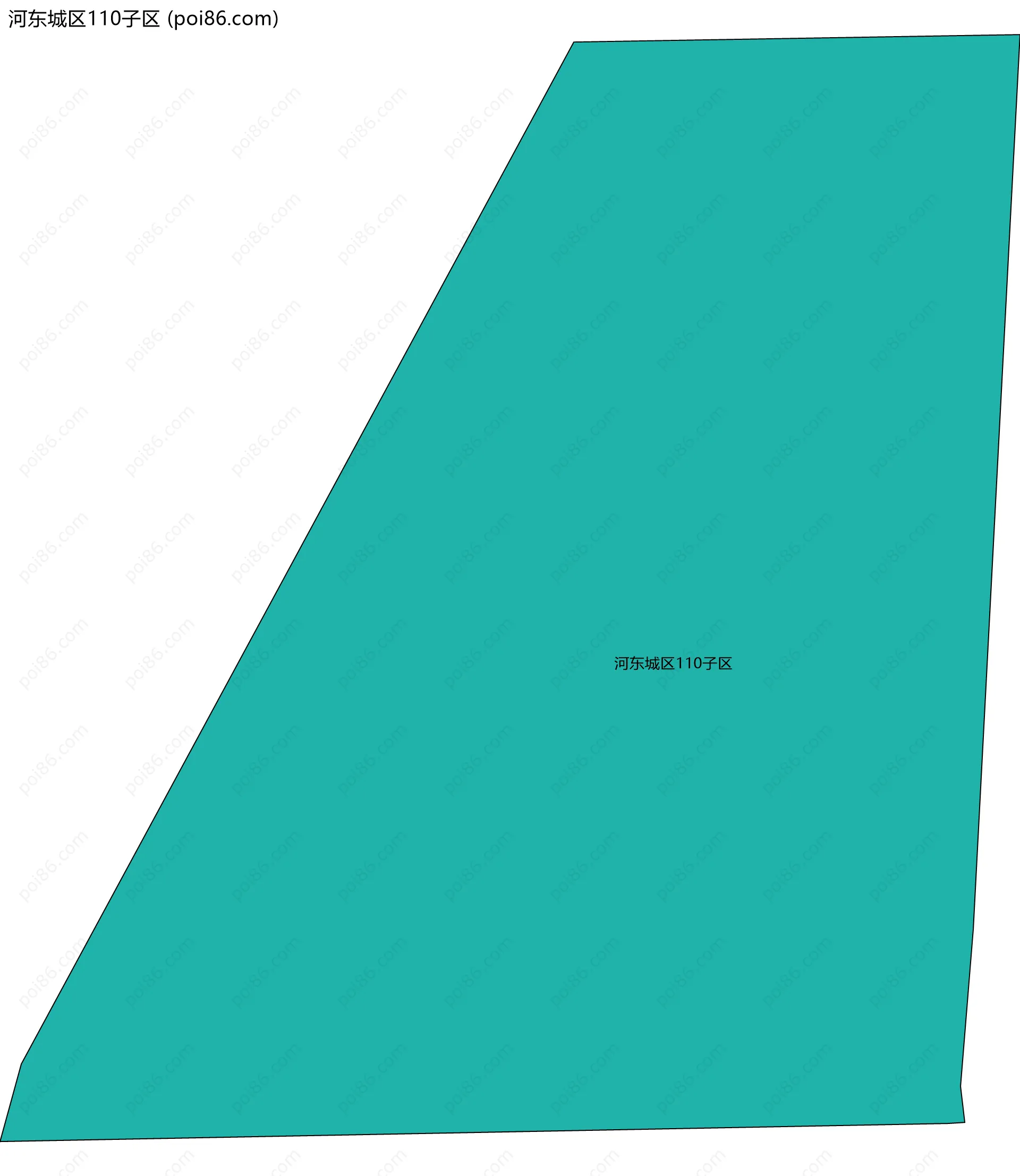 河东城区110子区边界地图