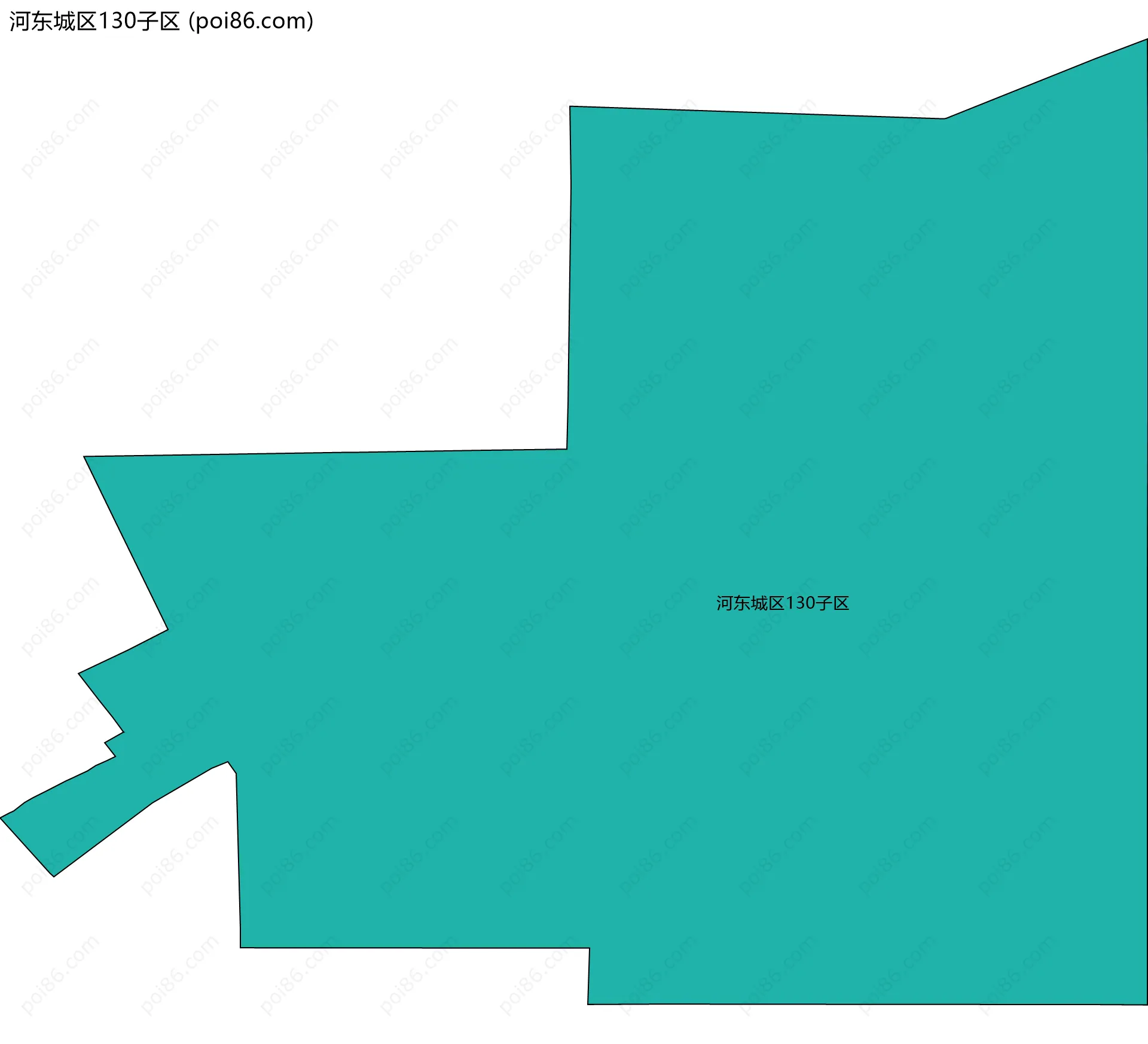 河东城区130子区边界地图