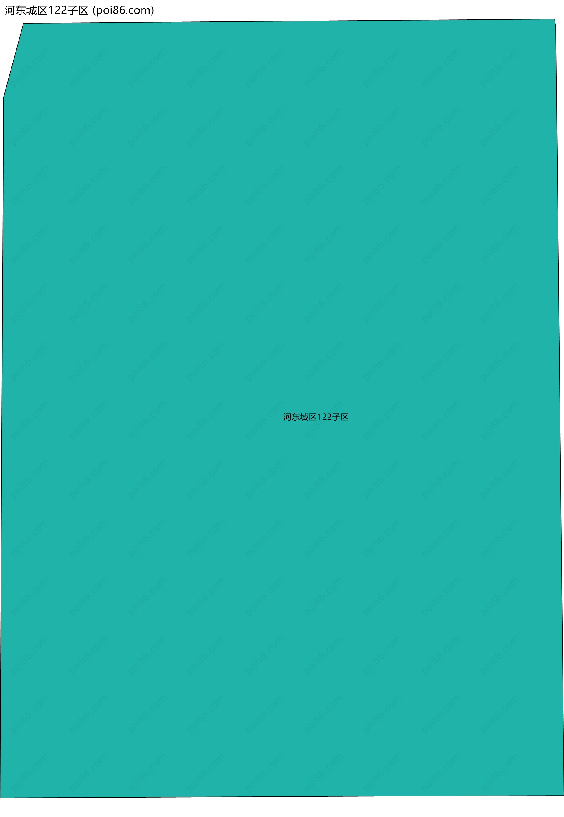 河东城区122子区边界地图