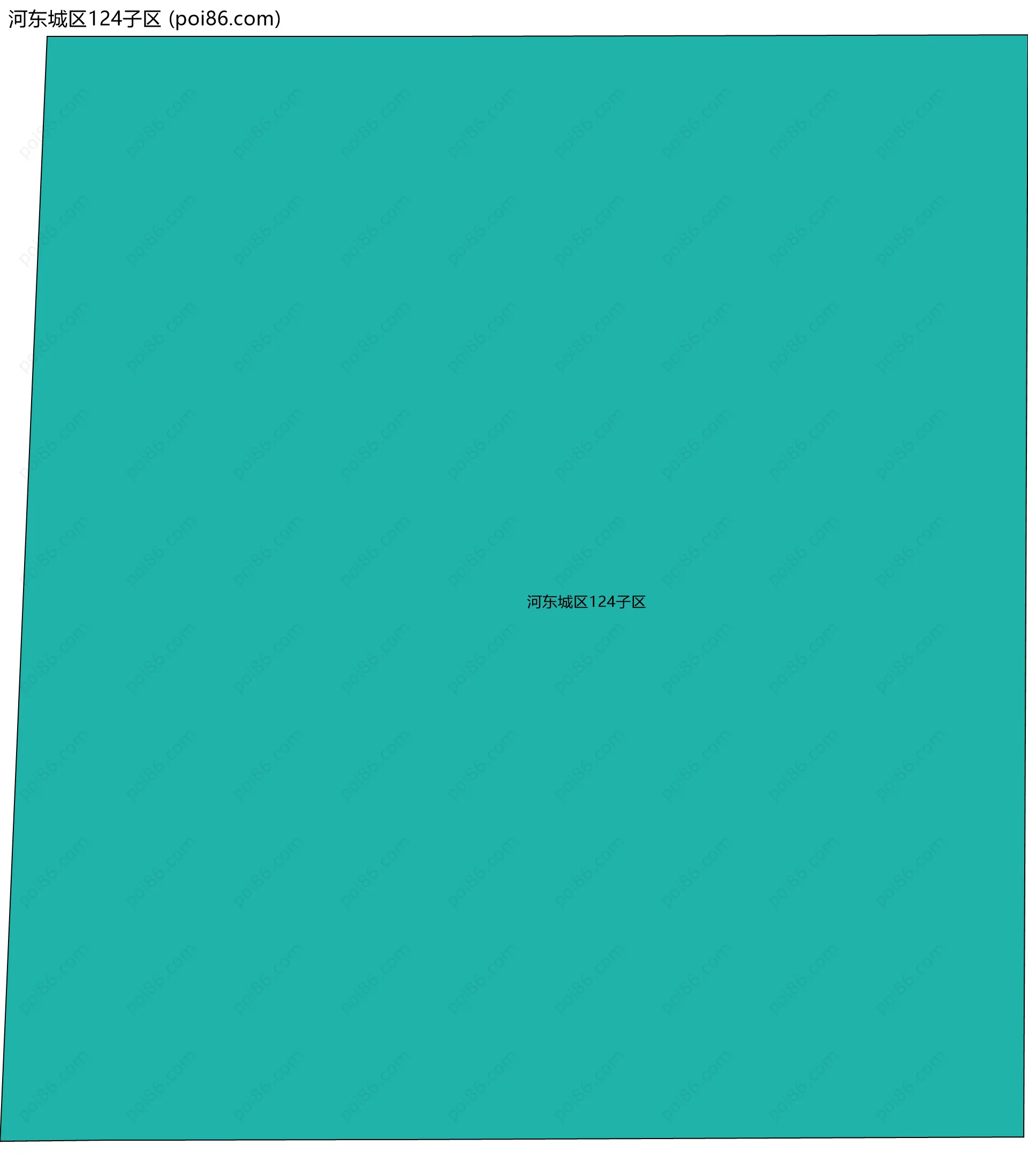 河东城区124子区边界地图