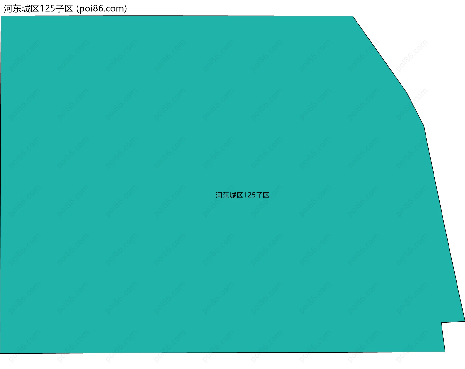 河东城区125子区边界地图