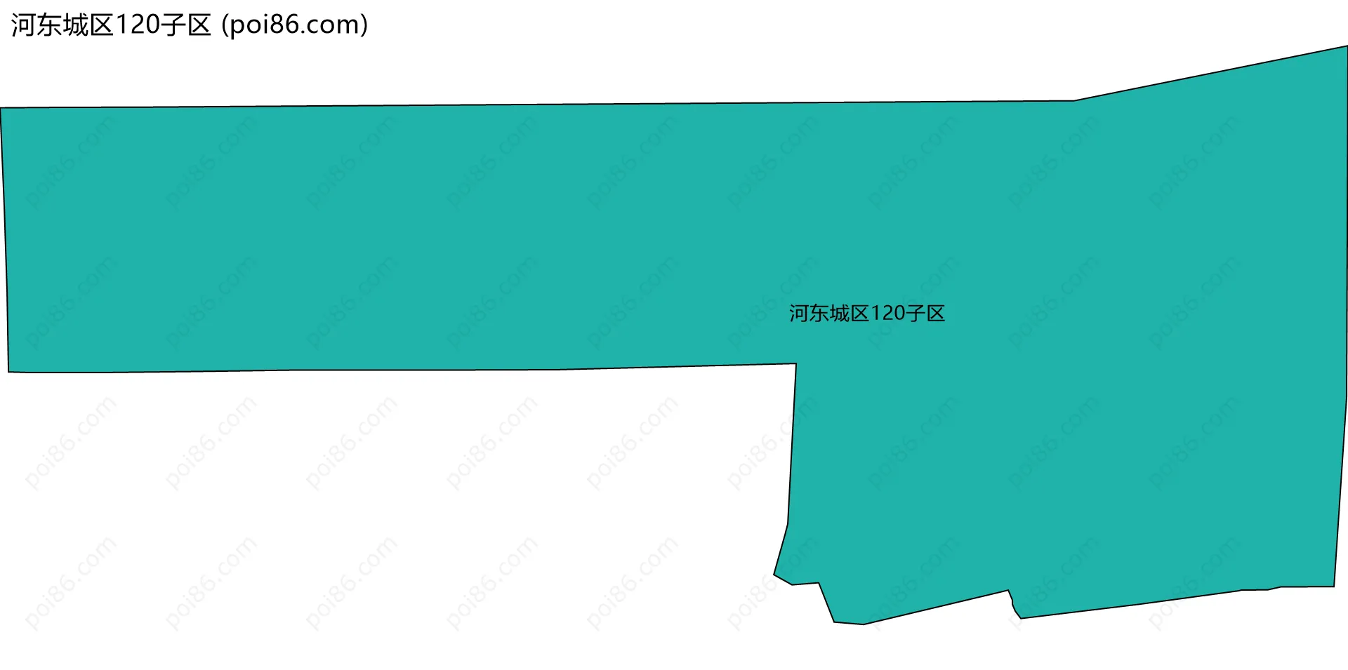 河东城区120子区边界地图