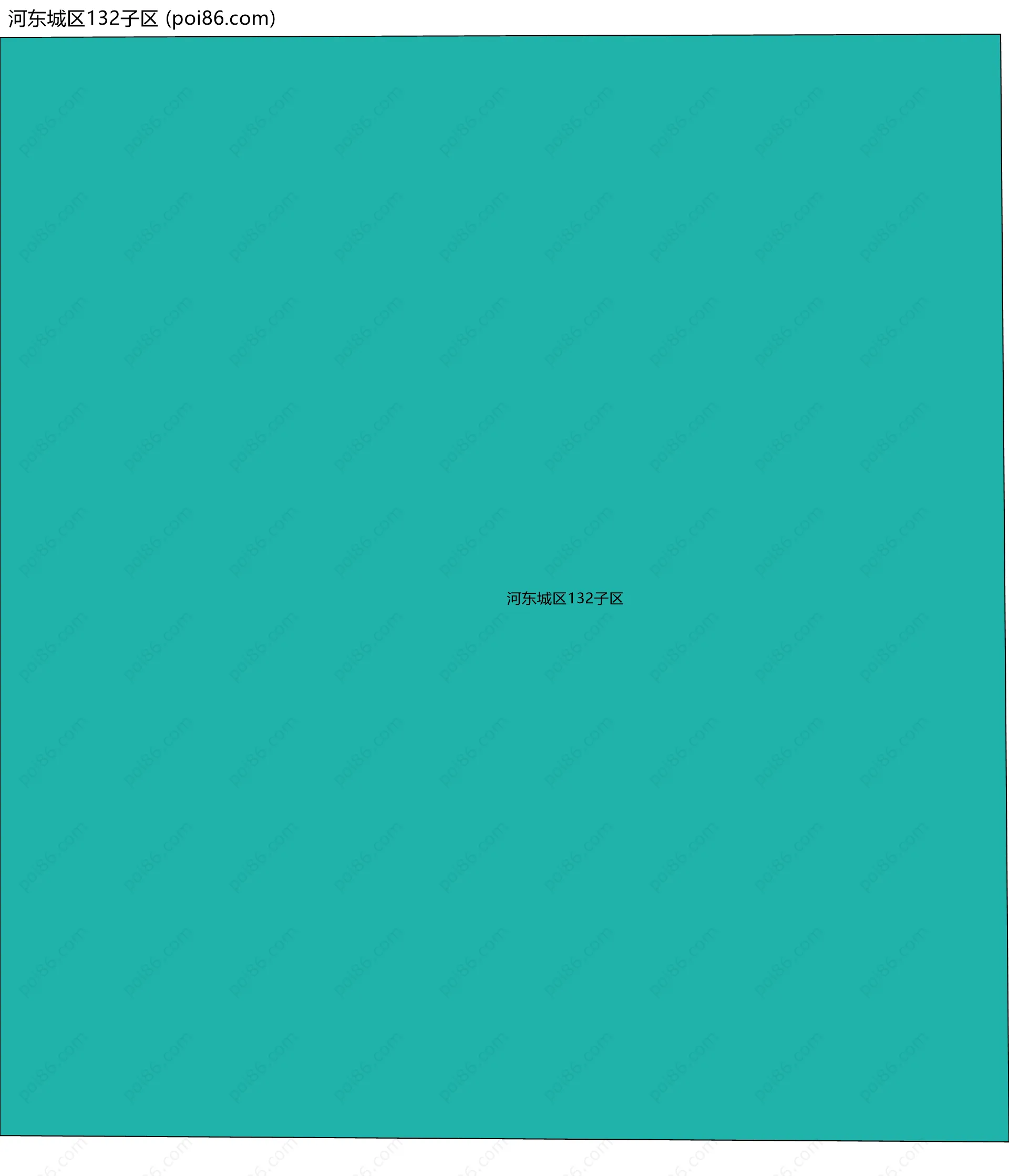 河东城区132子区边界地图