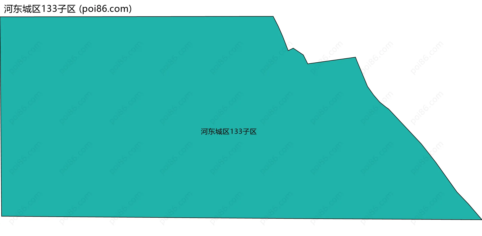 河东城区133子区边界地图