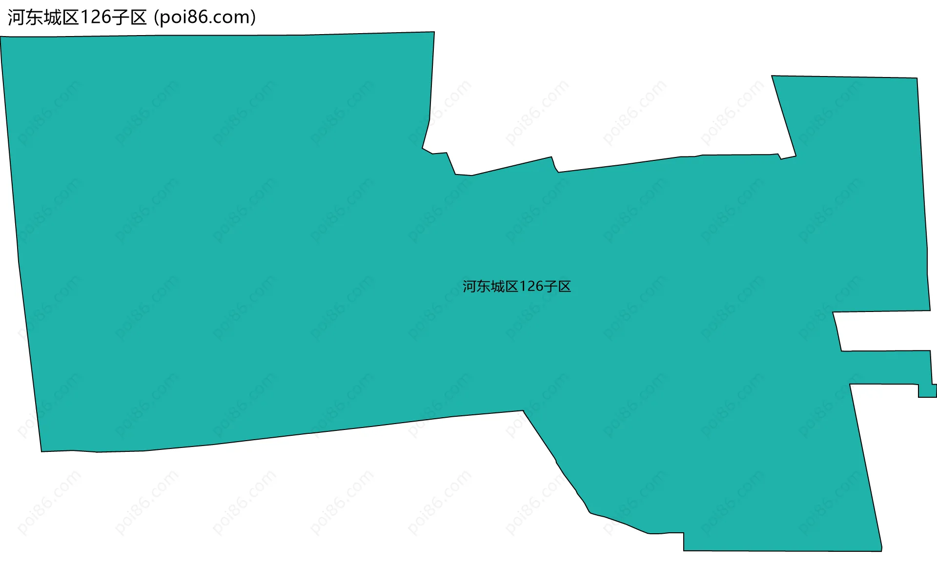 河东城区126子区边界地图