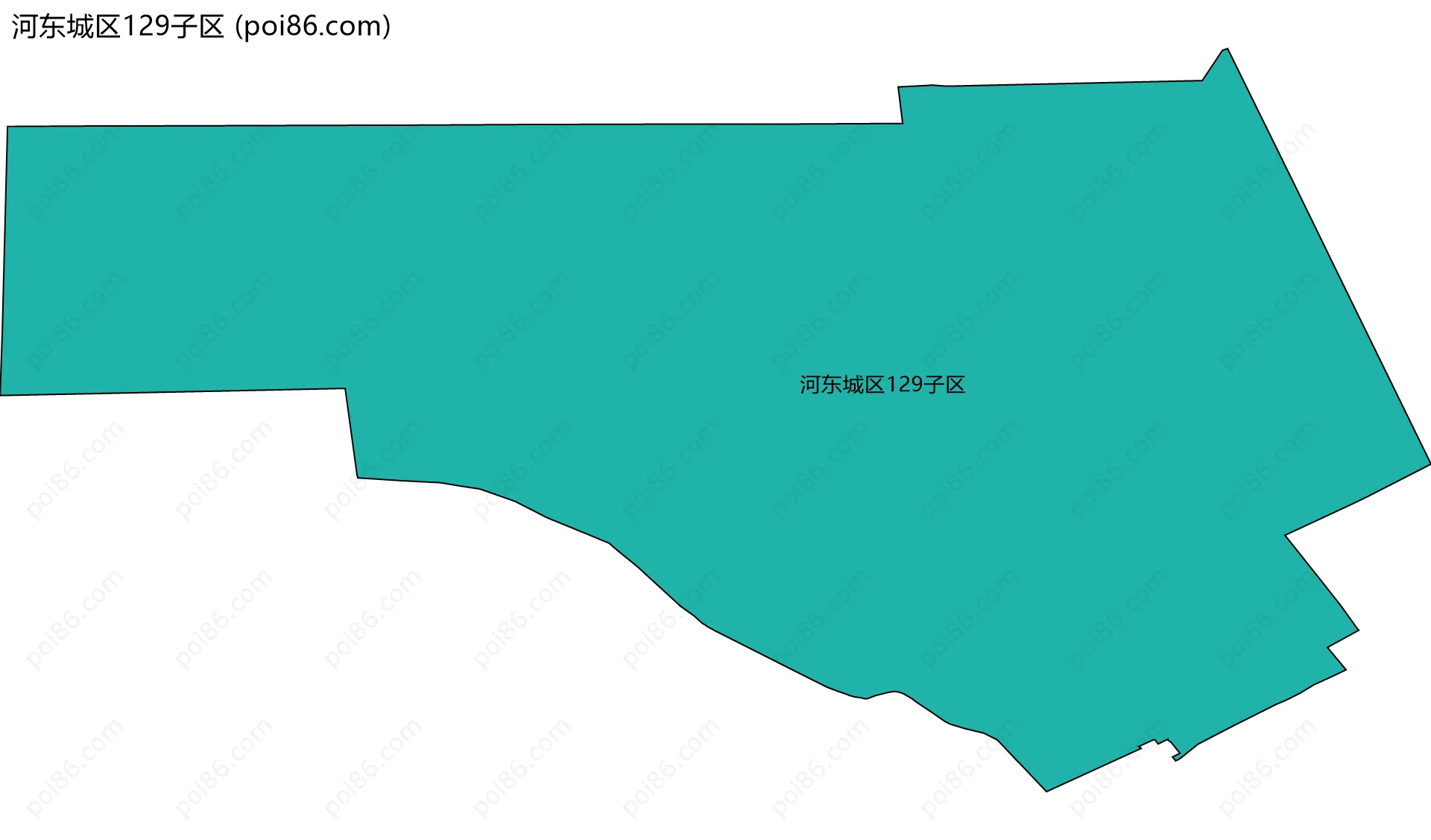 河东城区129子区边界地图