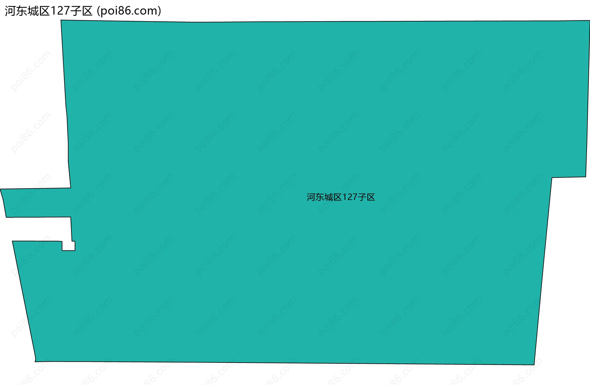 河东城区127子区边界地图