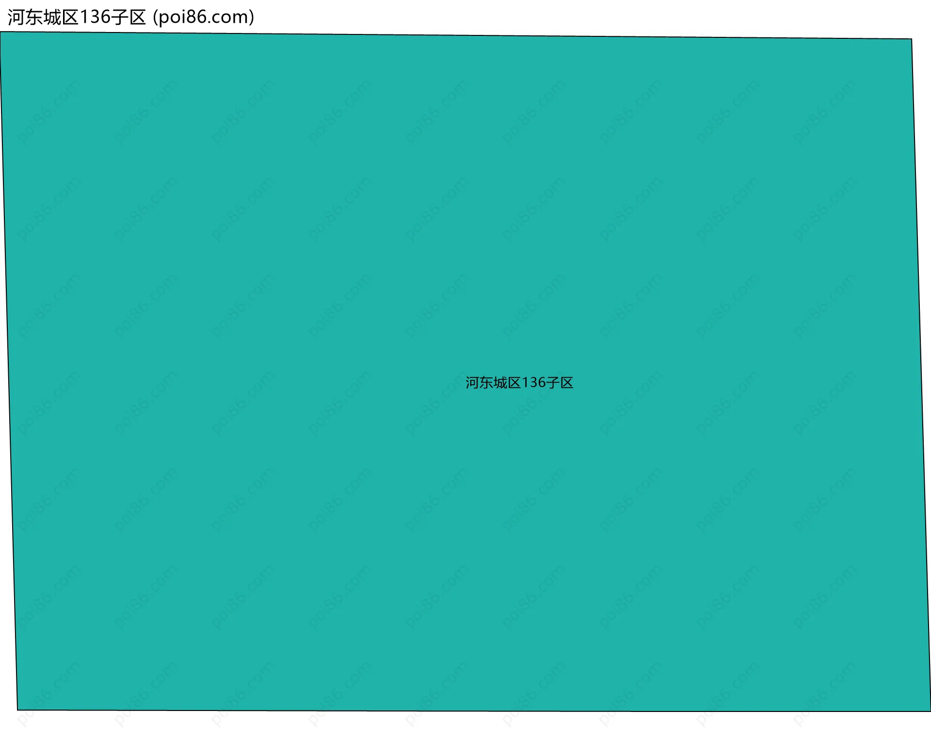 河东城区136子区边界地图